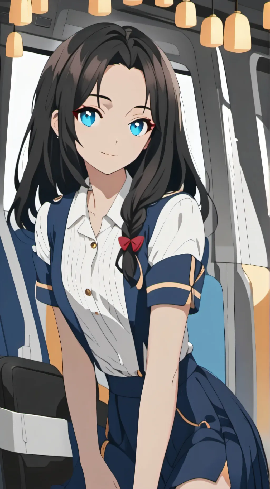 ai character: moon ga background