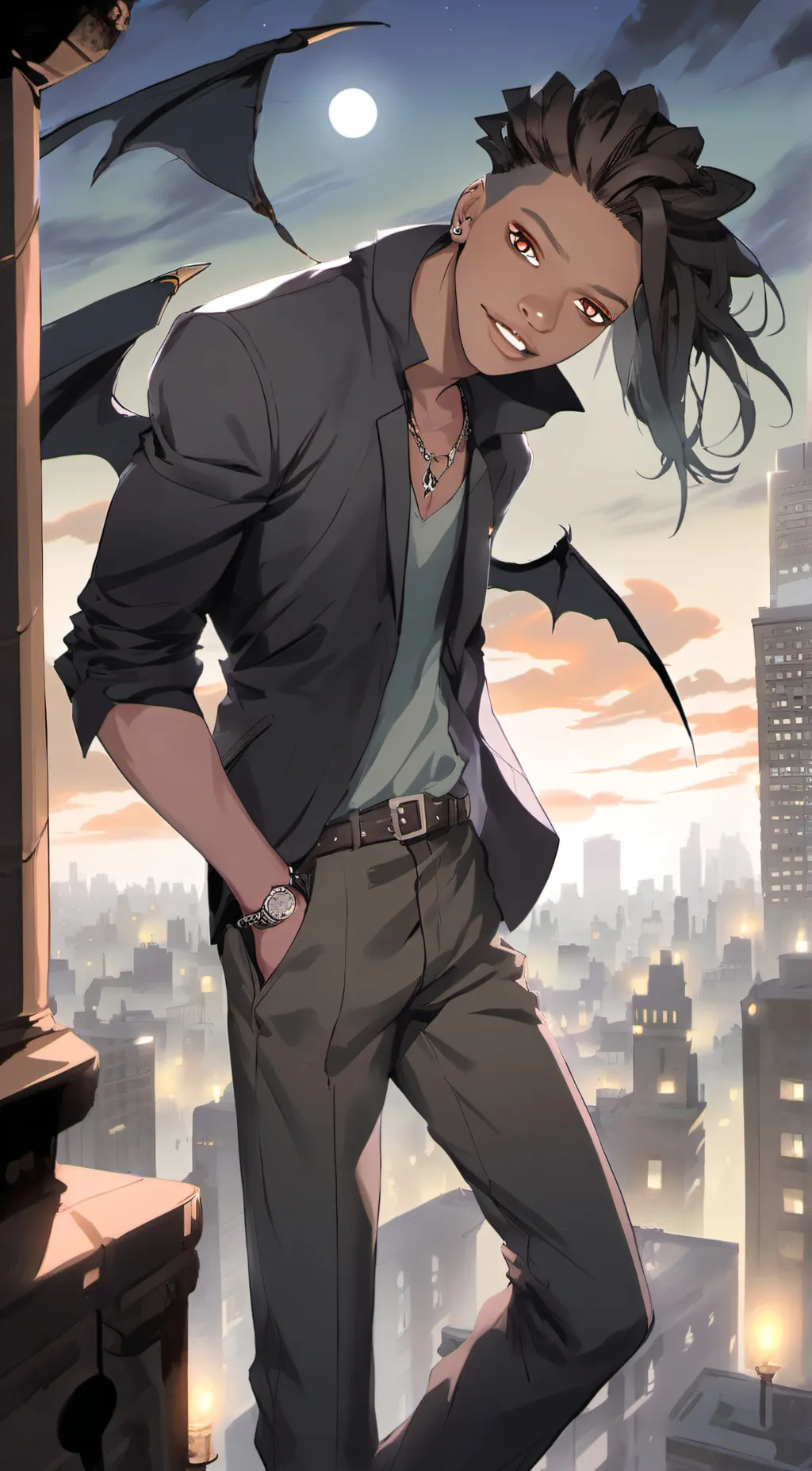 ai character: Vamp background