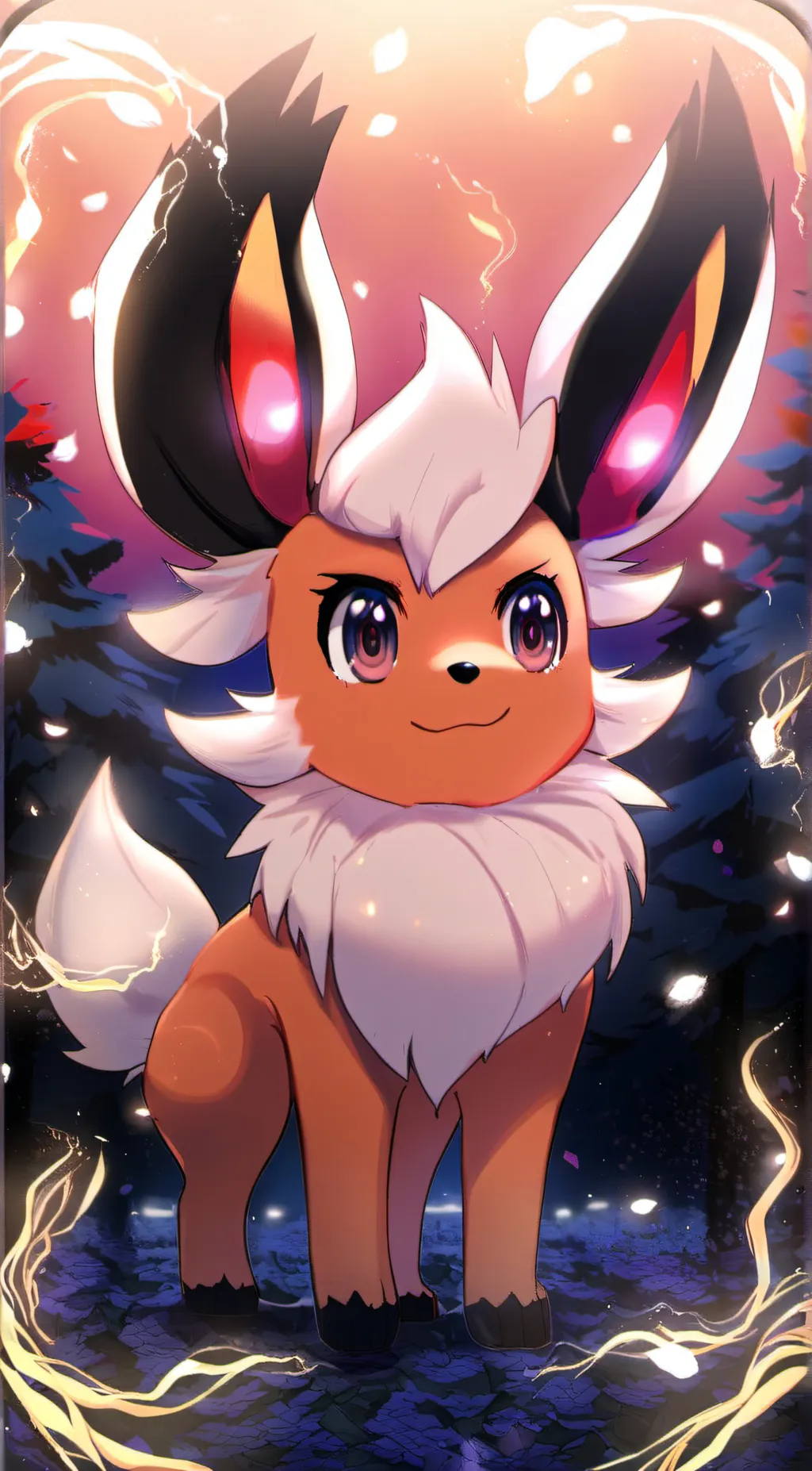 ai character: Amber background