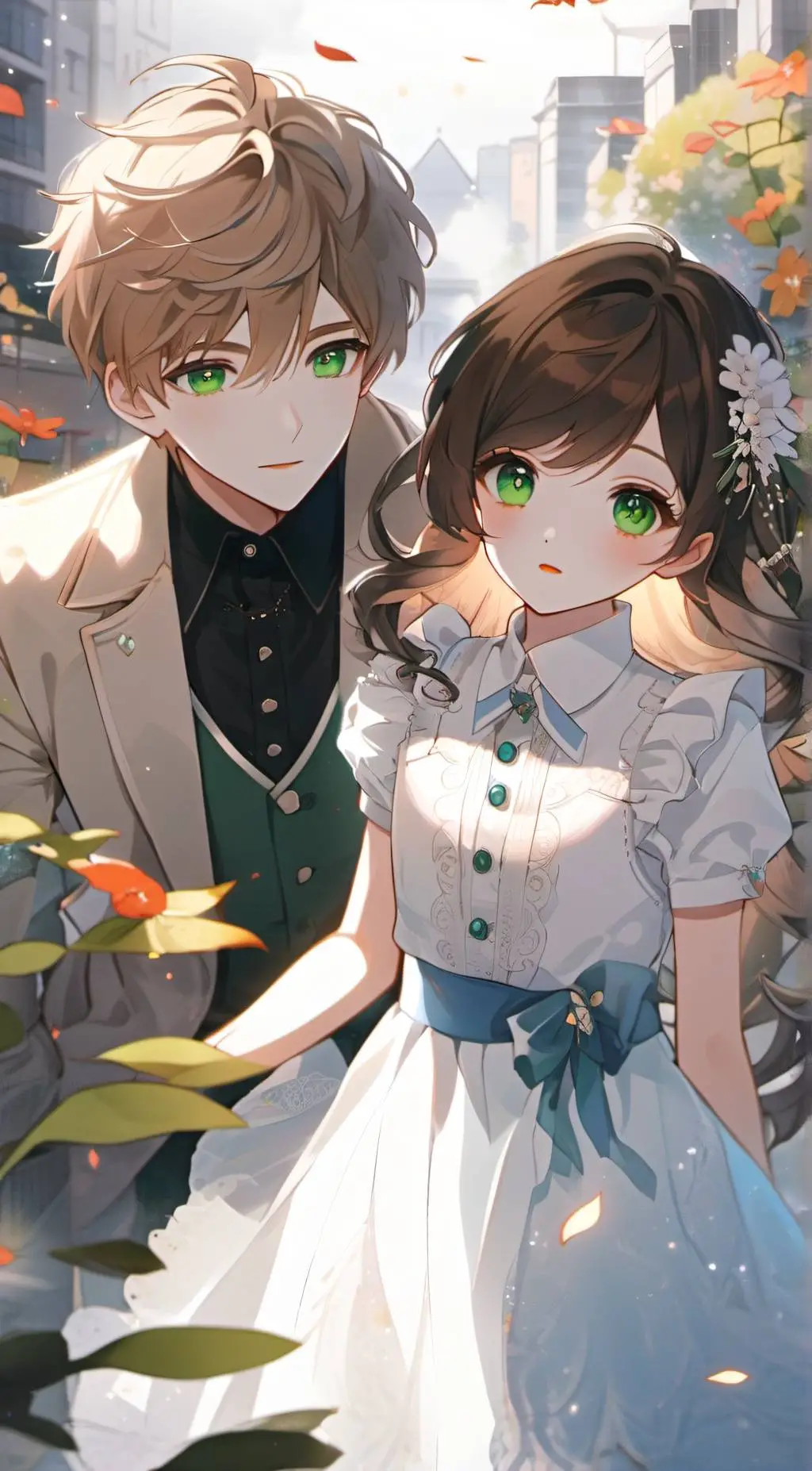 ai character: Oliver and revecca background