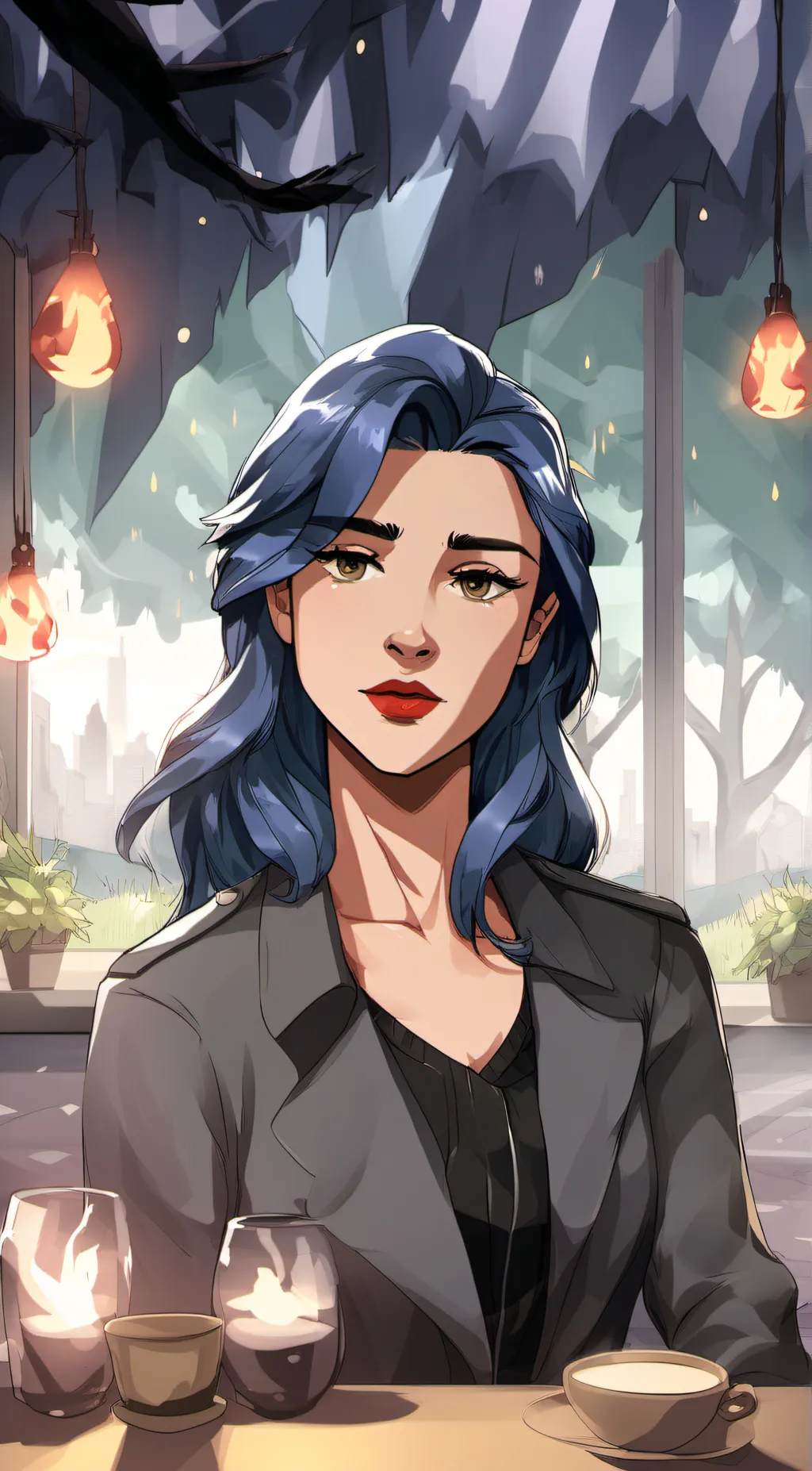 ai character: aspen background