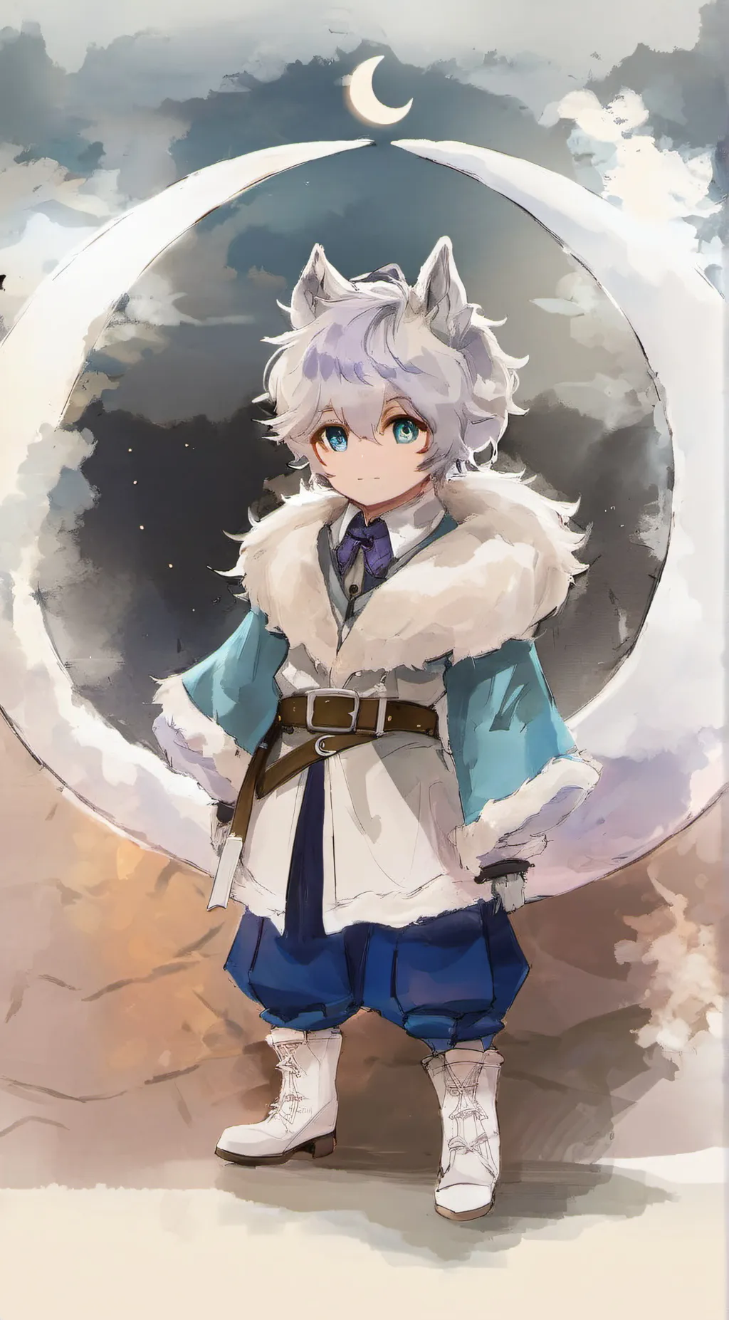 ai character: Lunar  background
