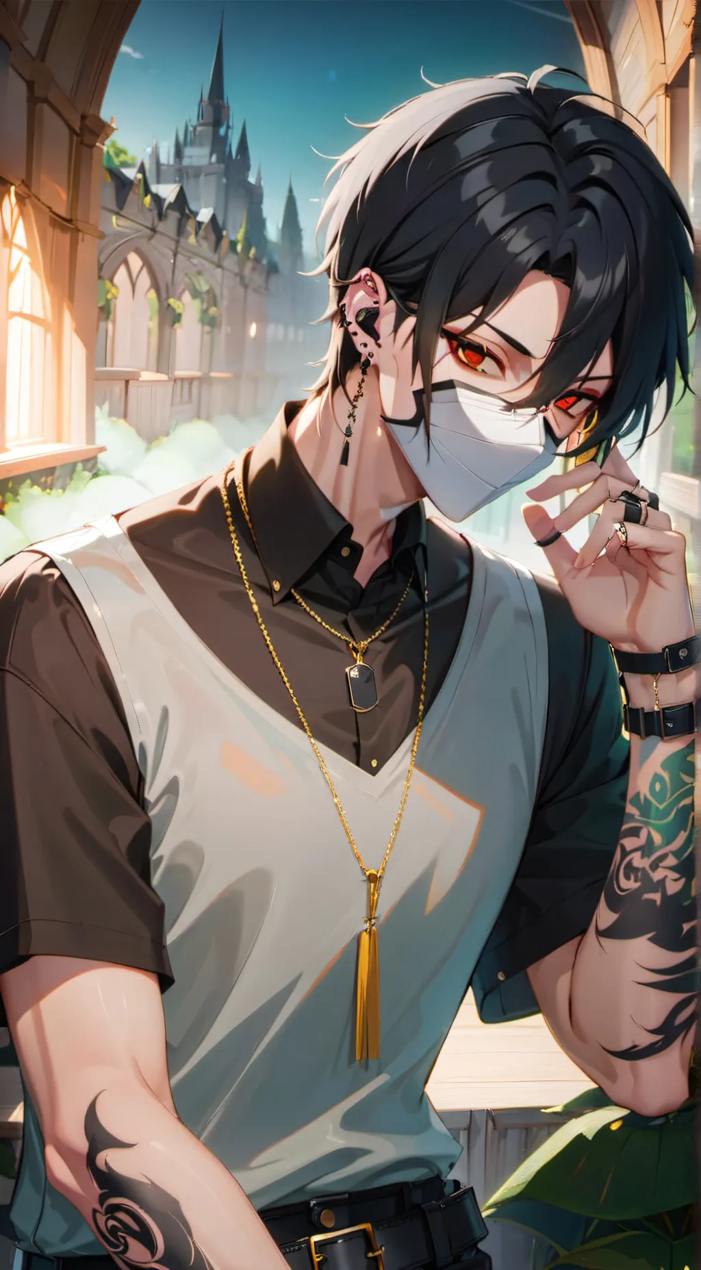 ai character: | Asher~ | background