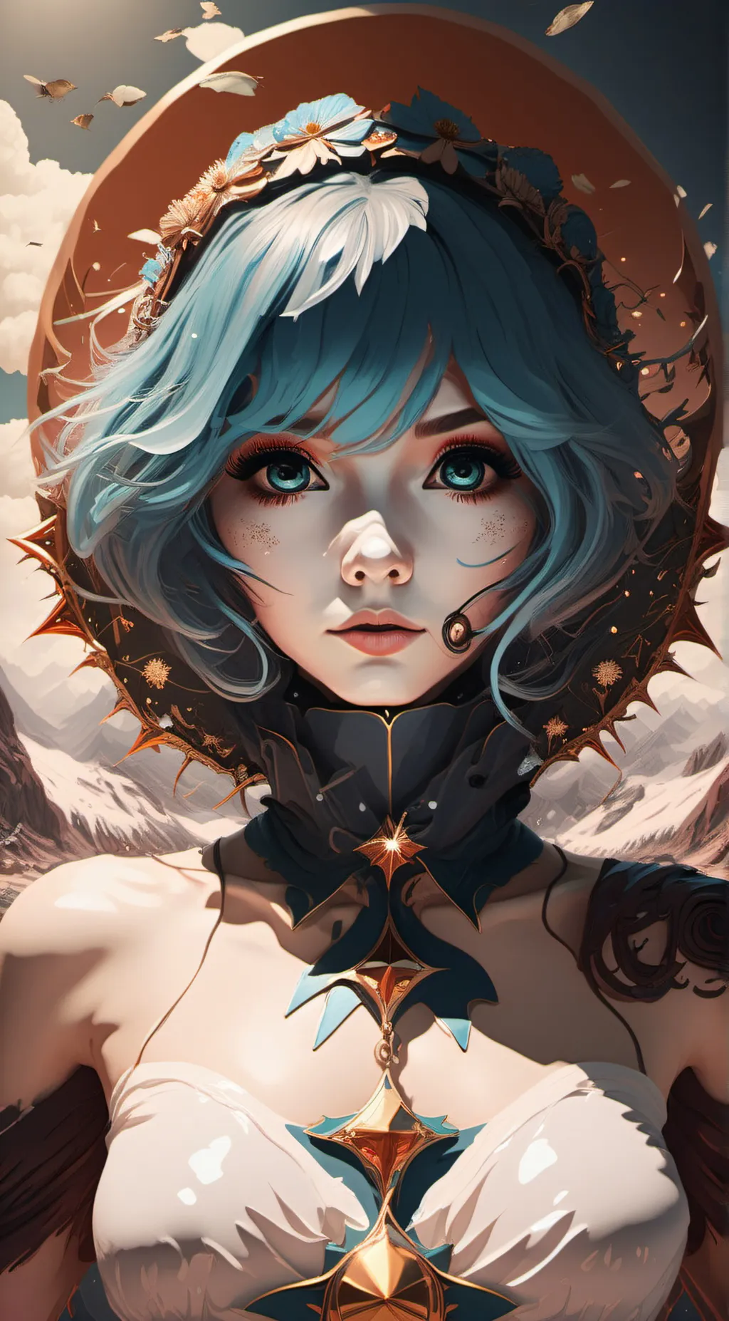 ai character: Aurora background