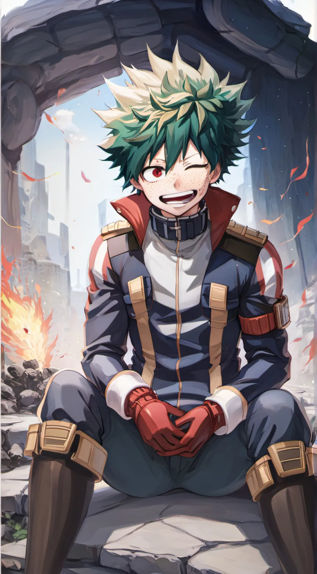 ai character: Izuku Midoryia background