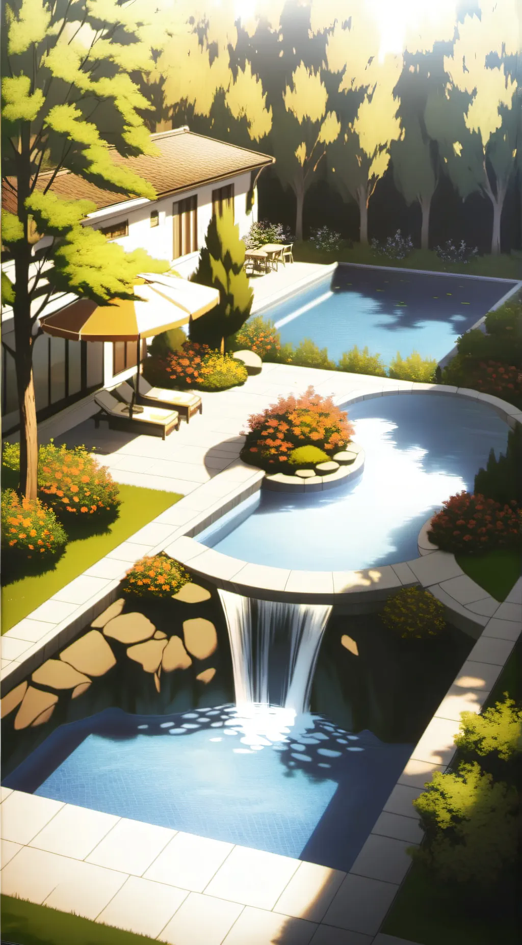 ai character: MHA POOL PARTY😀 background