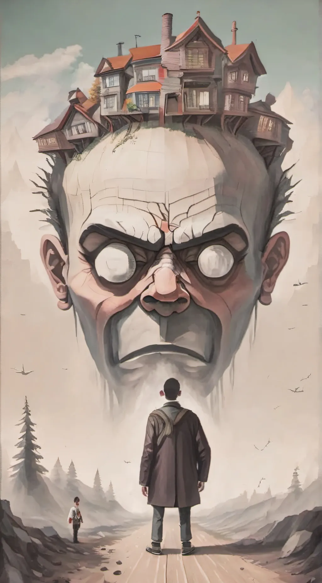 ai character: your fore head 💀 background