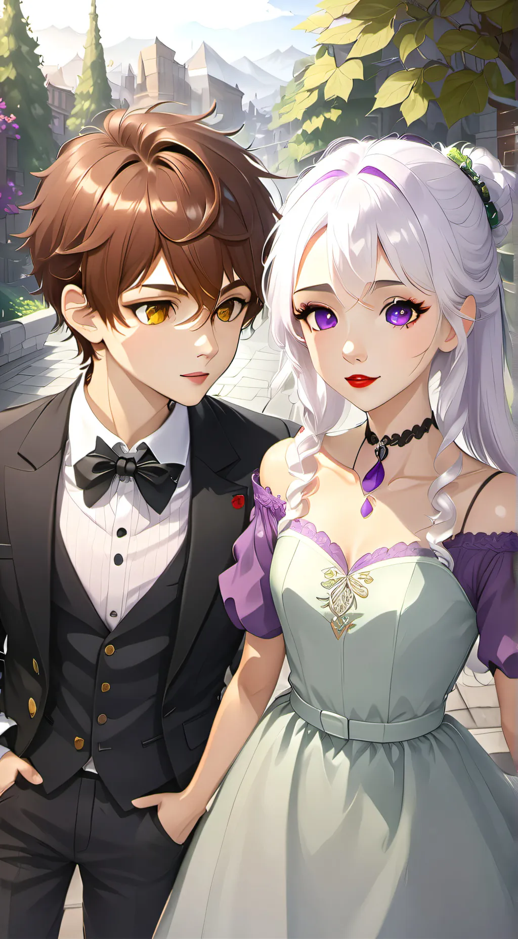 ai character: ella and ben background