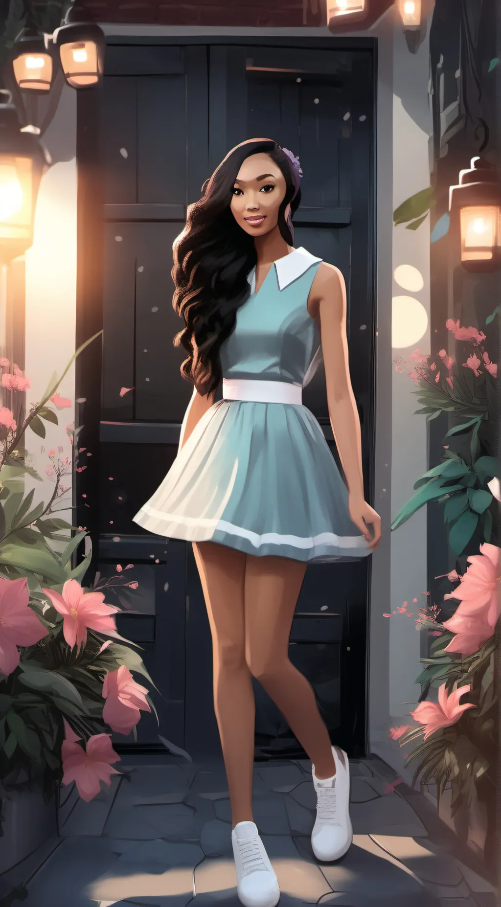 ai character: Naya background