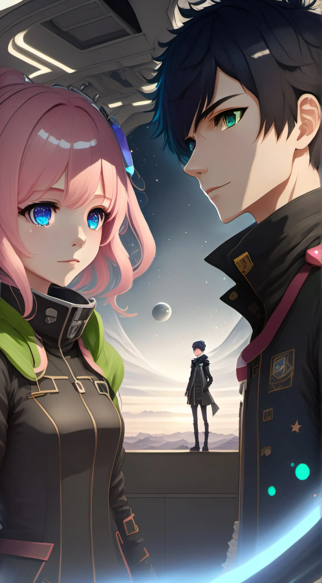 ai character: dan heng & march 7 background