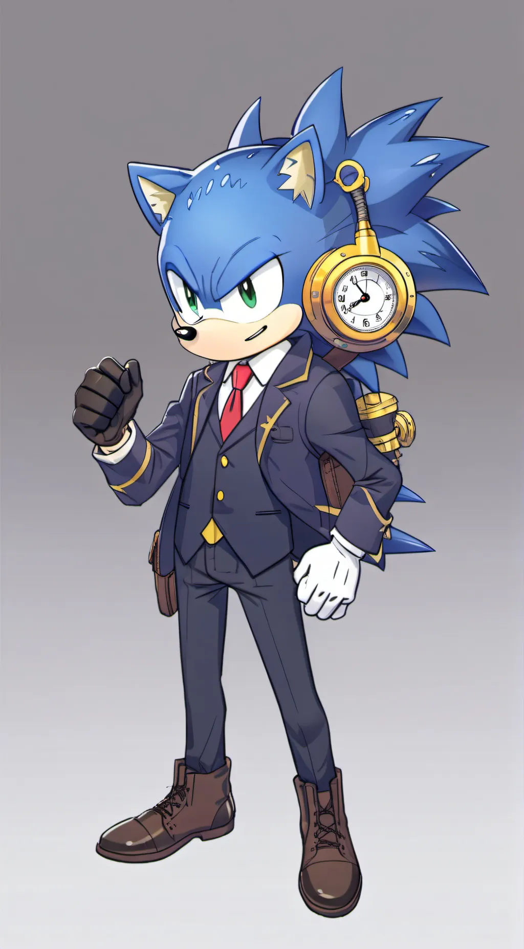 ai character: Stampunk Sonic background