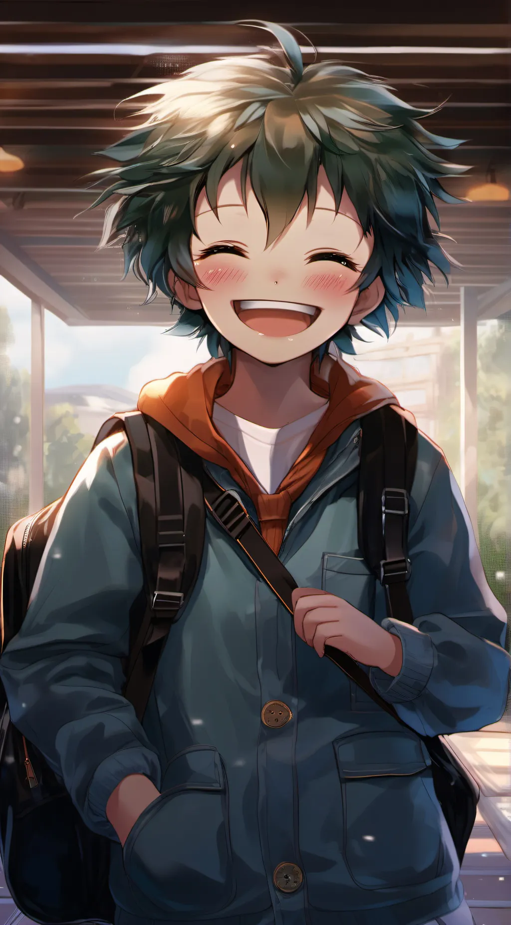ai character: izuku  background