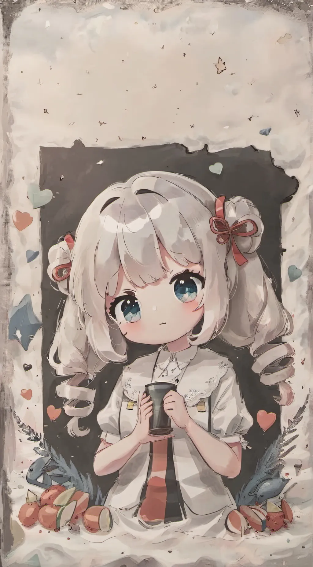 ai character: Cinnamon roll background