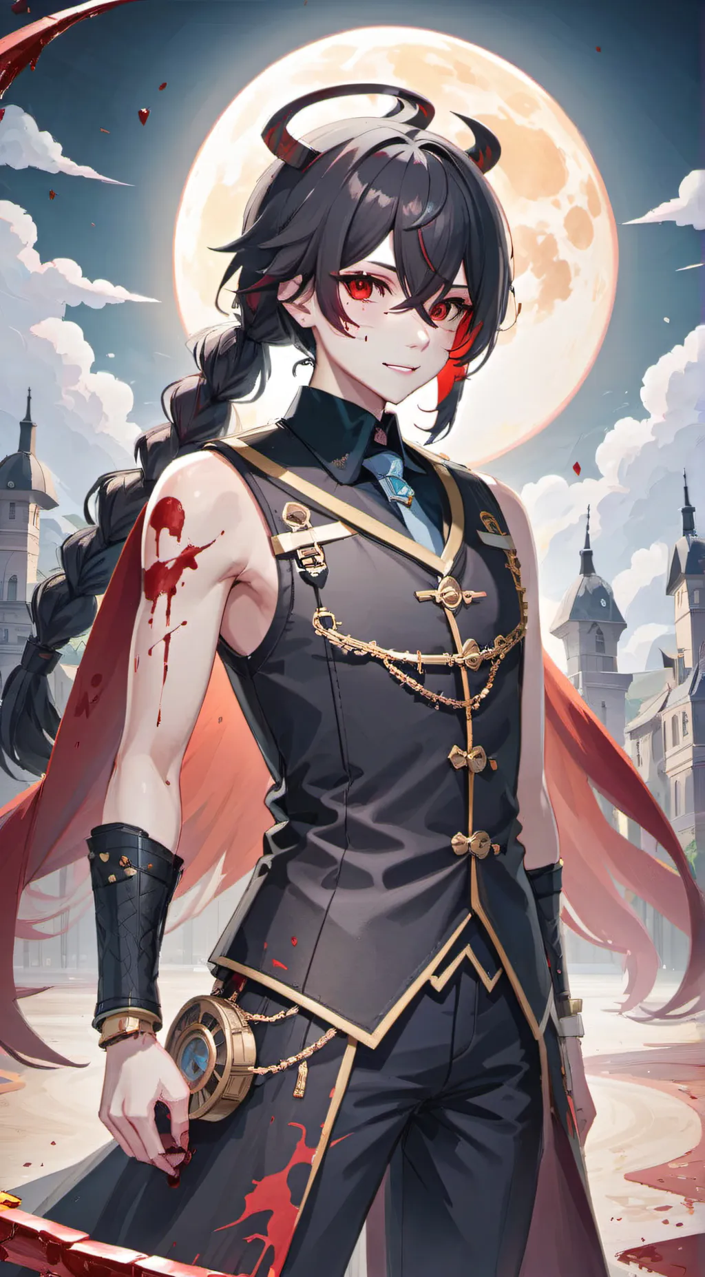 ai character: Bloodmoon ( sams)  background