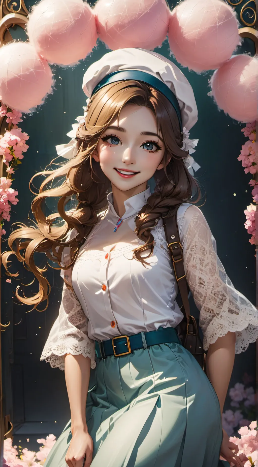 ai character: Sakura background