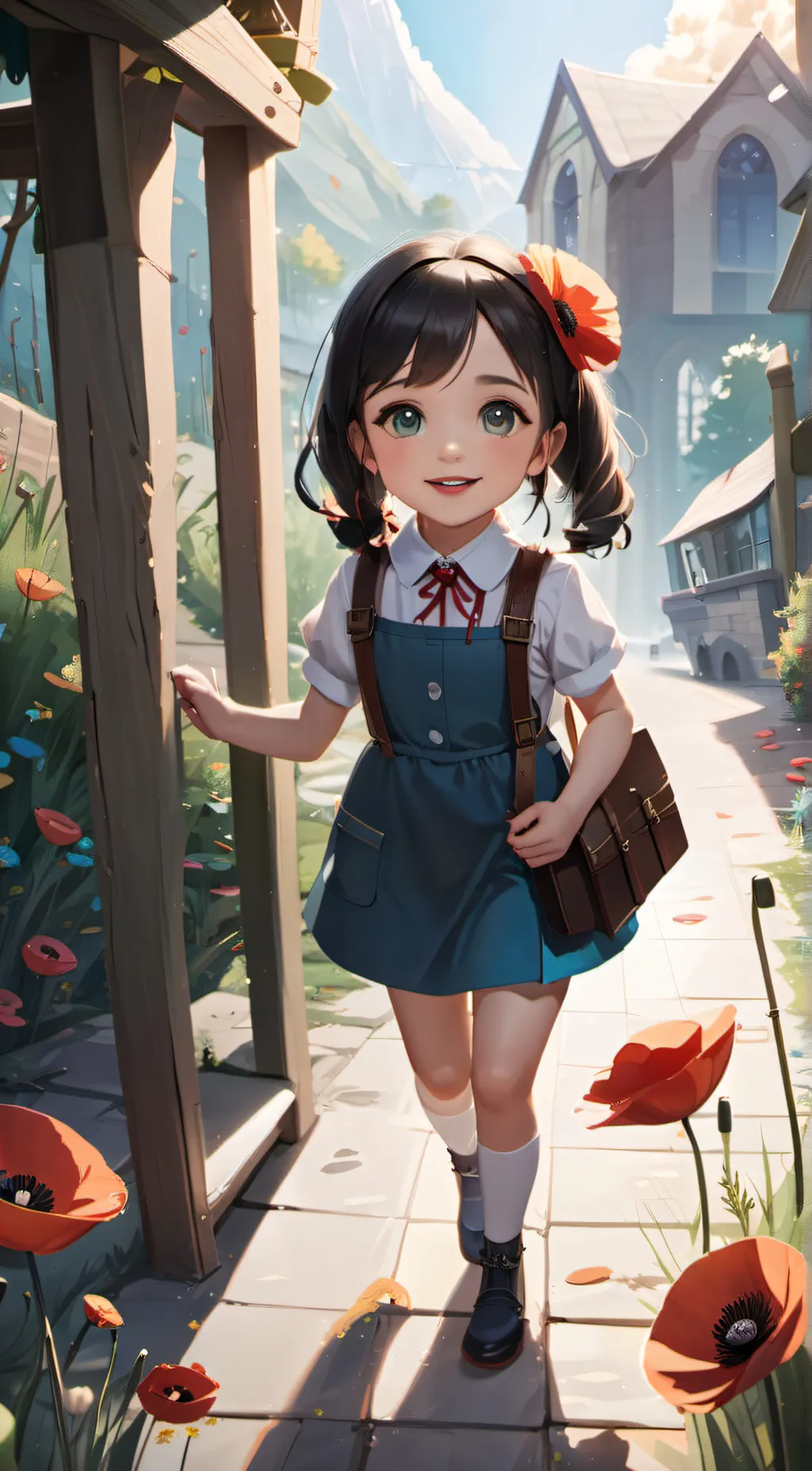 ai character: Poppy background