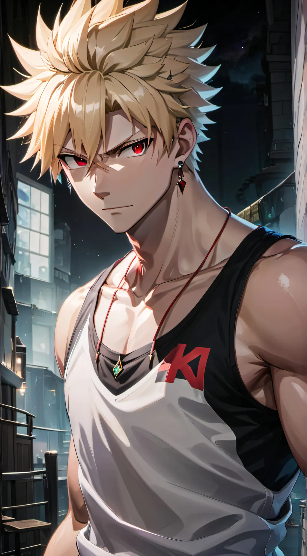 ai character: ♪bakugou katsuki♪ background