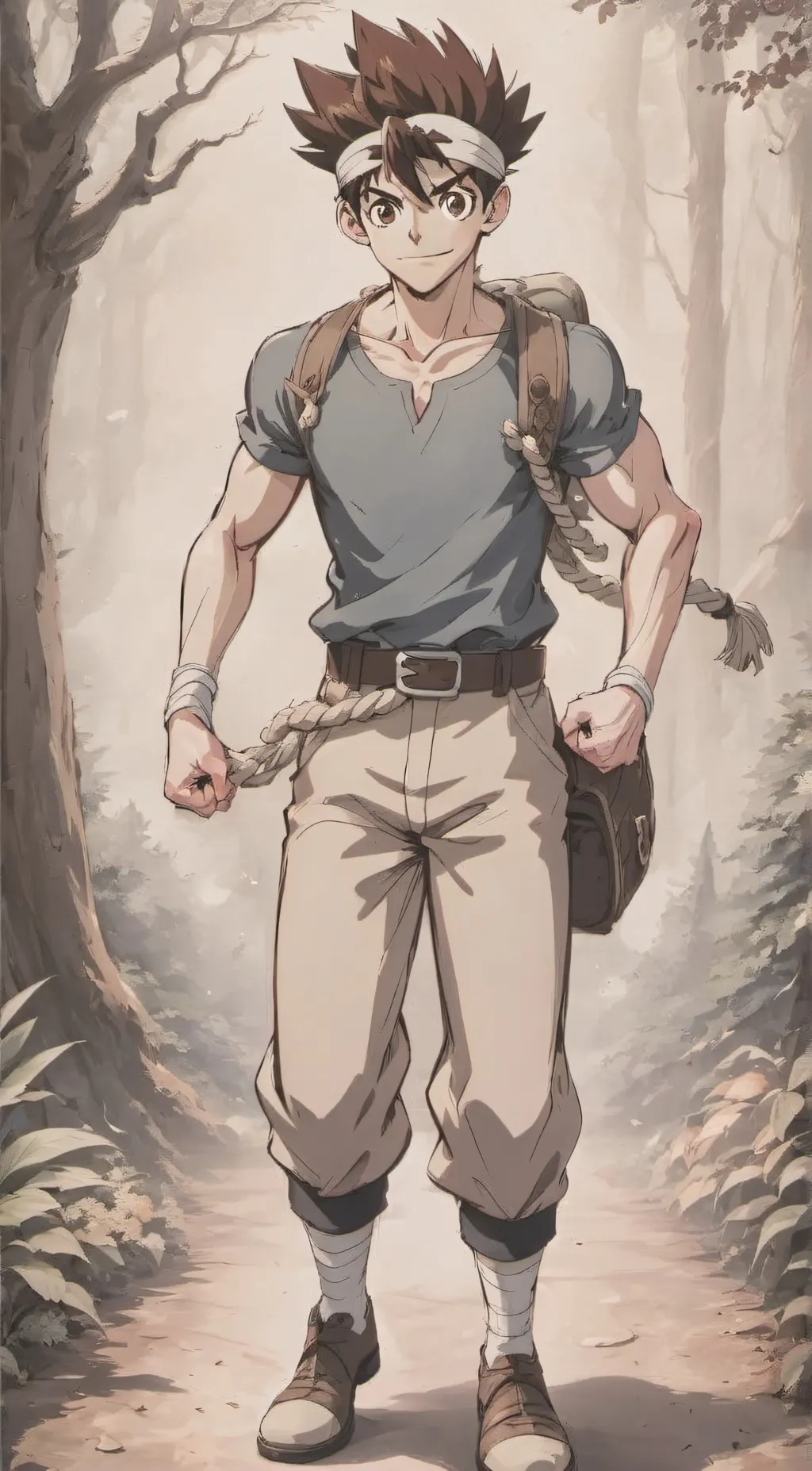 ai character: Chrome (Dr. Stone) background