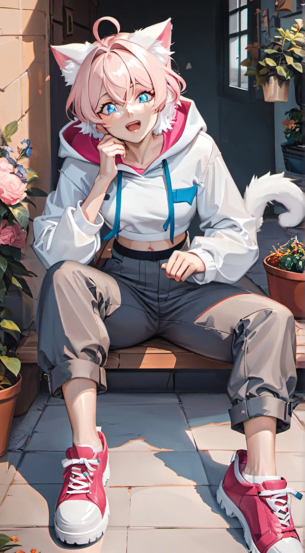 ai character: Kitty background