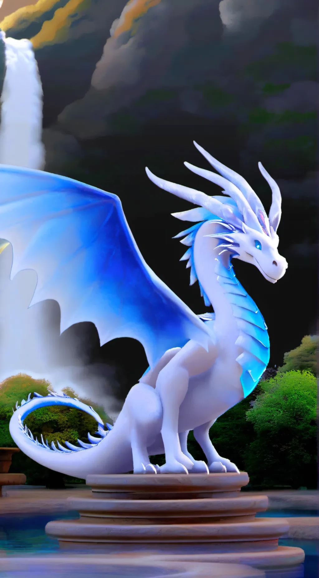 ai character: The light fury background