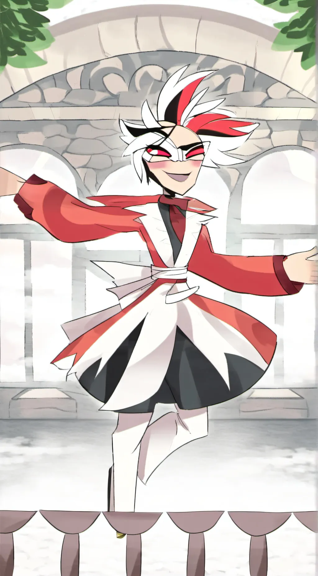 ai character: Angel Dust  background