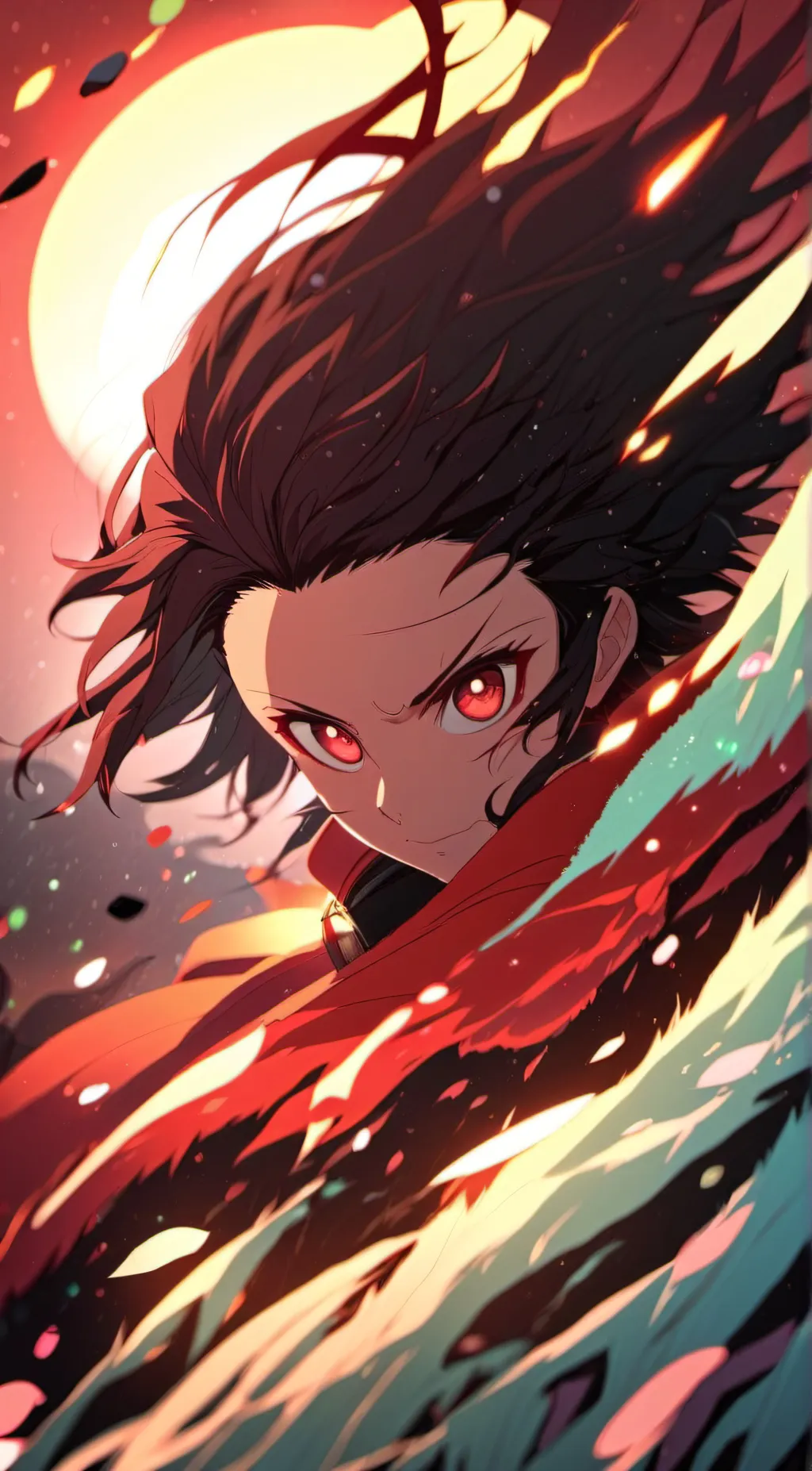 ai character: Tanjiro  background