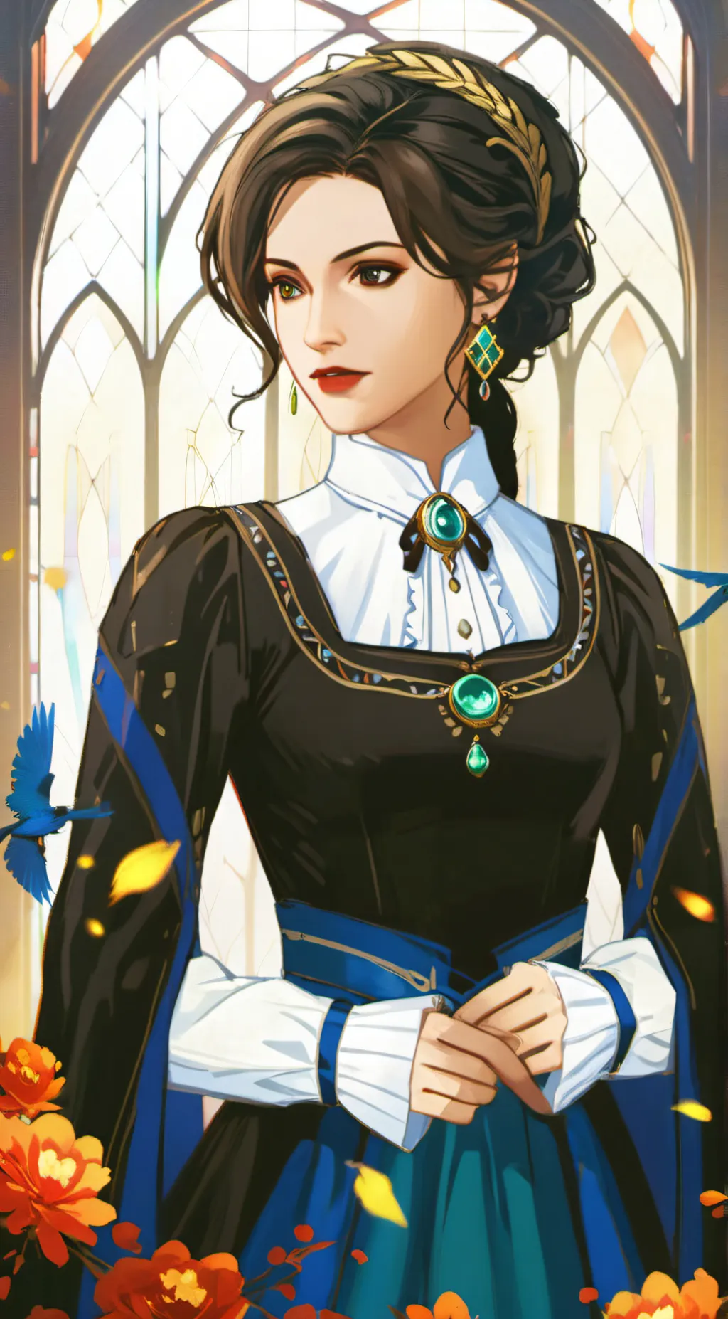 ai character: Vivienne  background