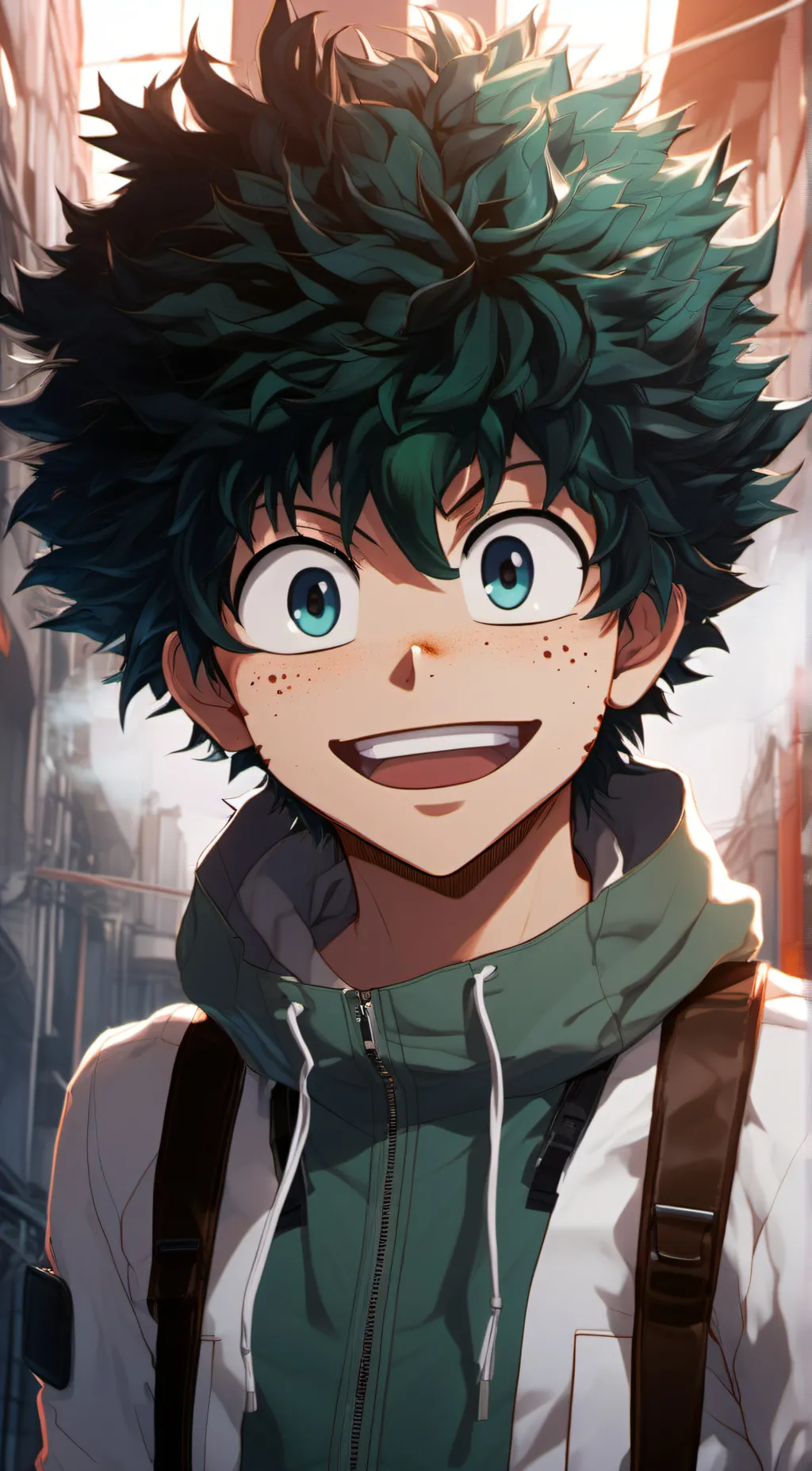 ai character: IZUKU MIDORIYA background