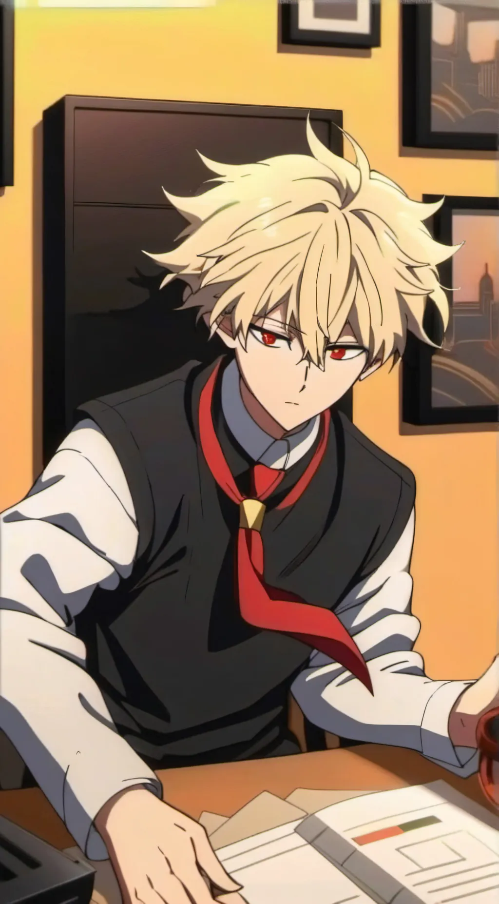 ai character: Bakugo Katsuki  background