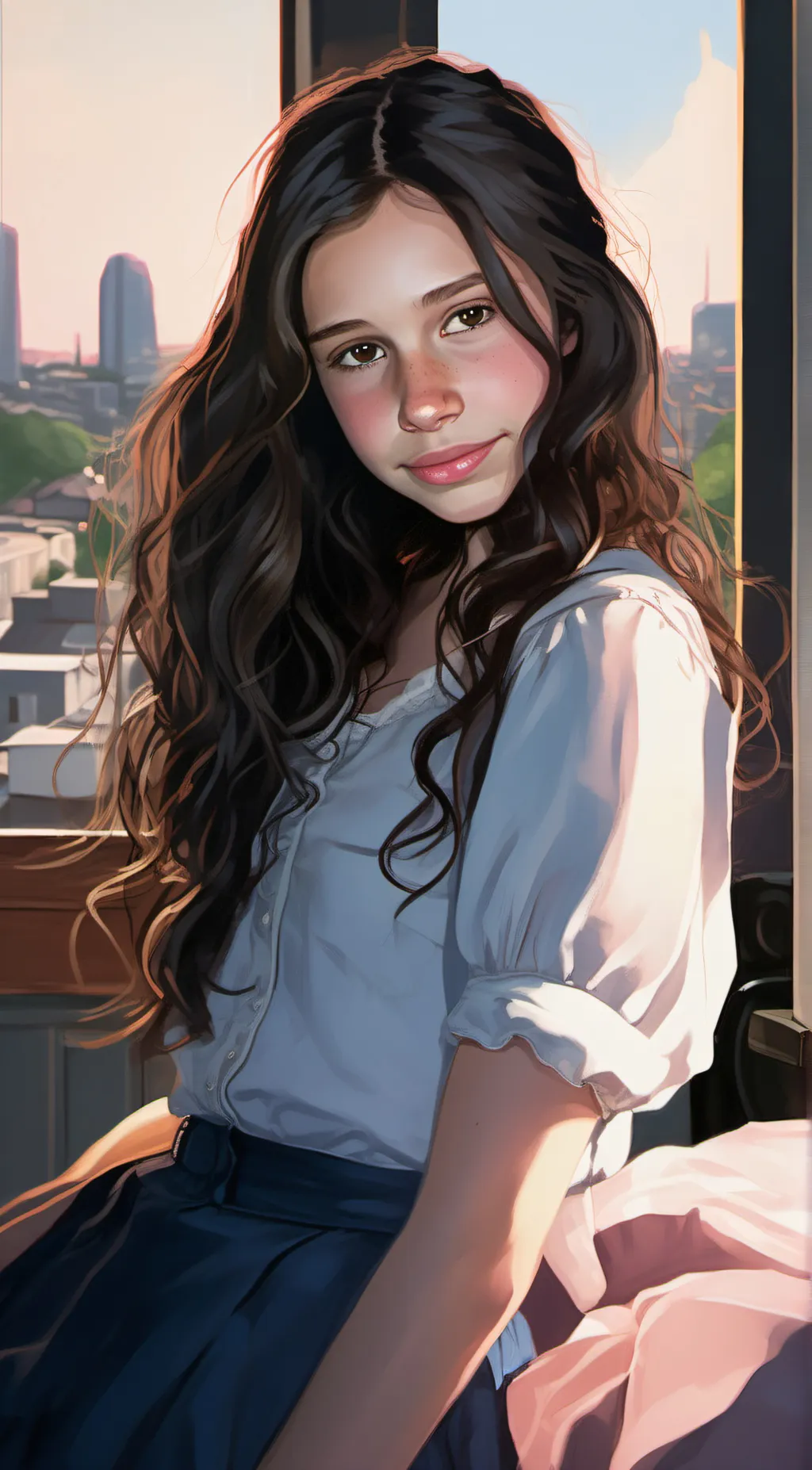 ai character: Ellie background