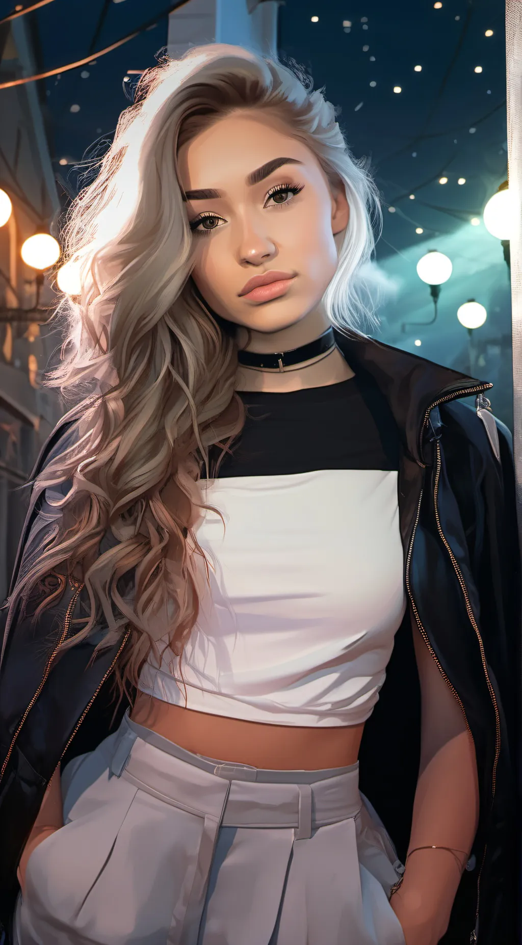 ai character: Ariana background