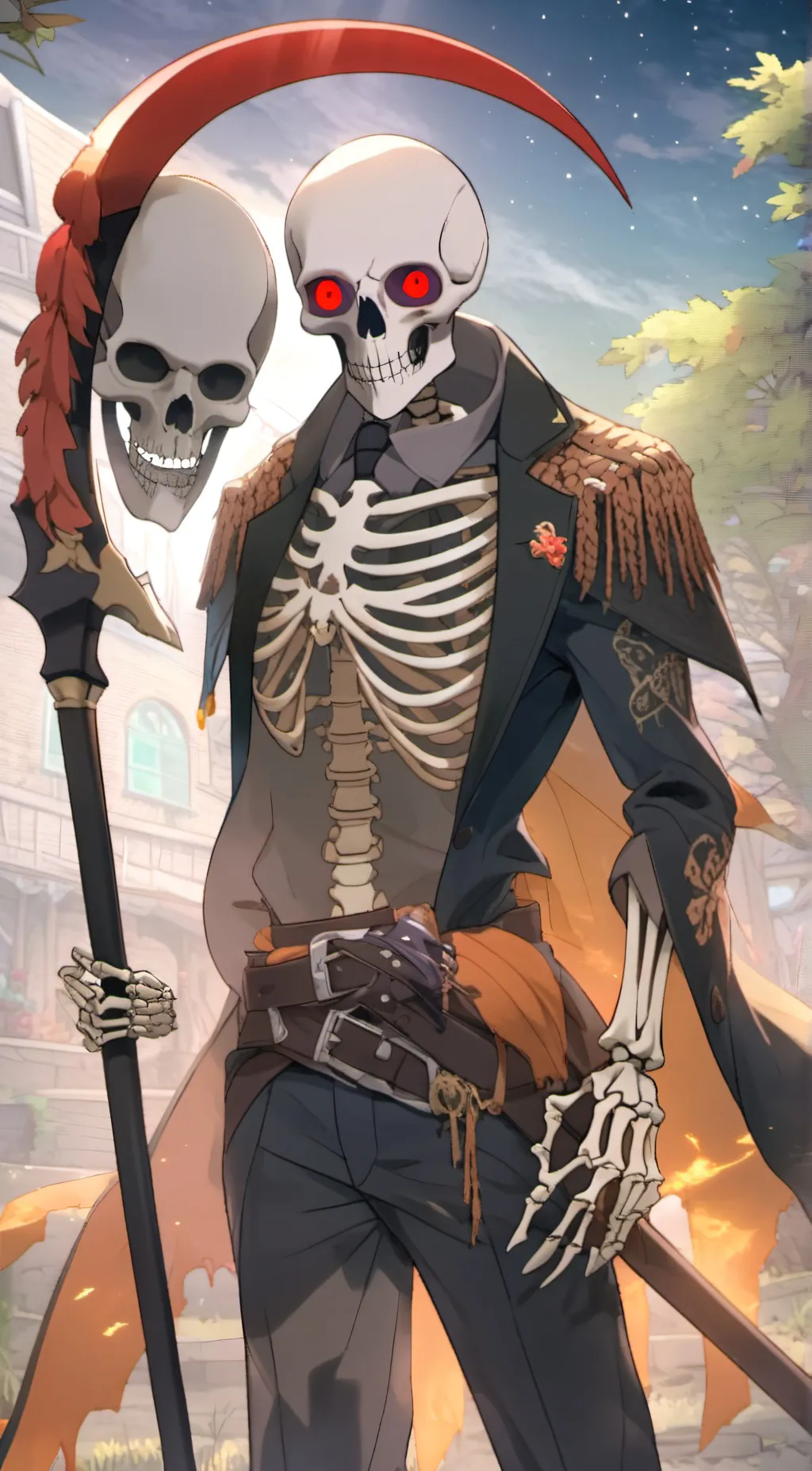ai character: DEATH background
