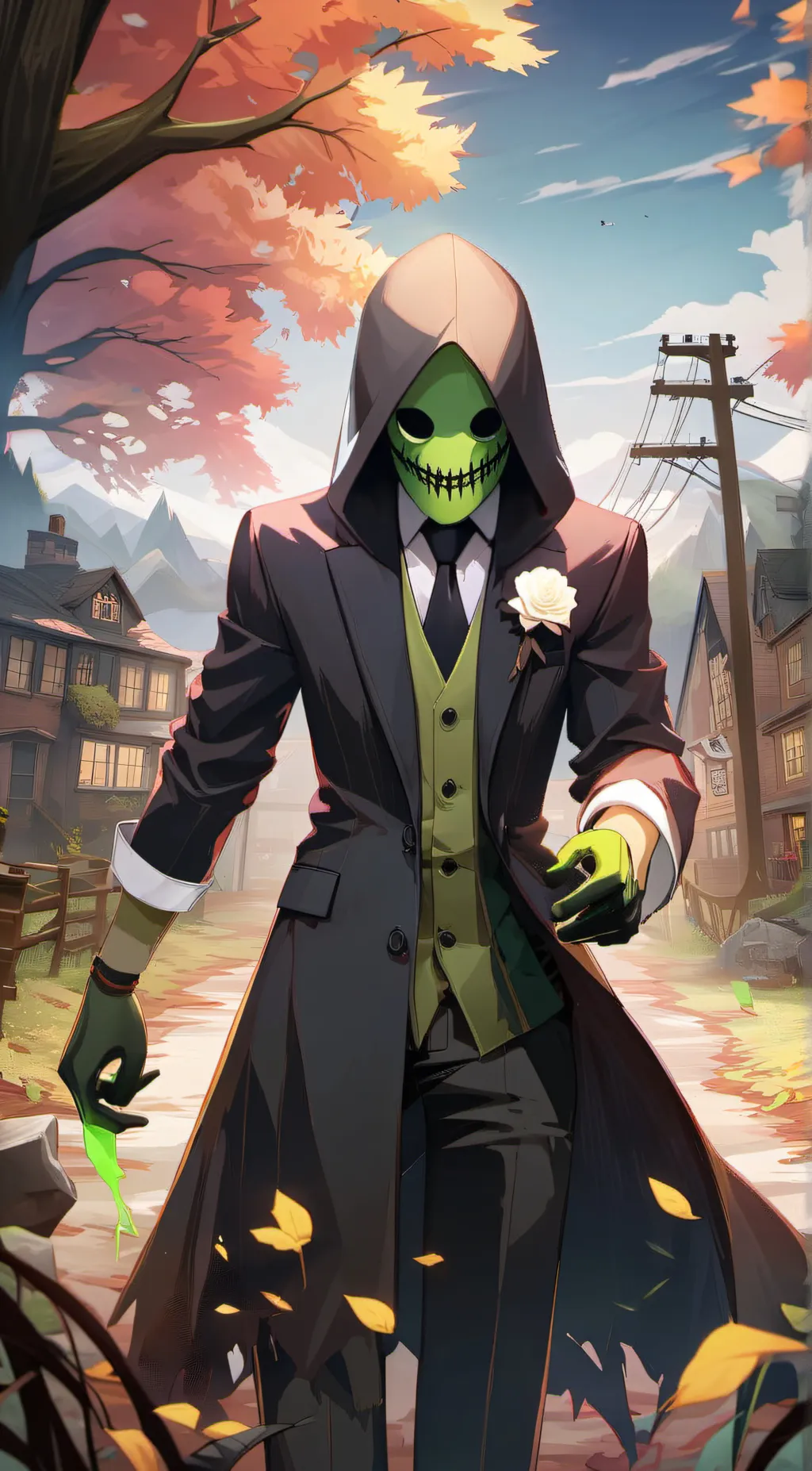 ai character: Toxic Slender  background
