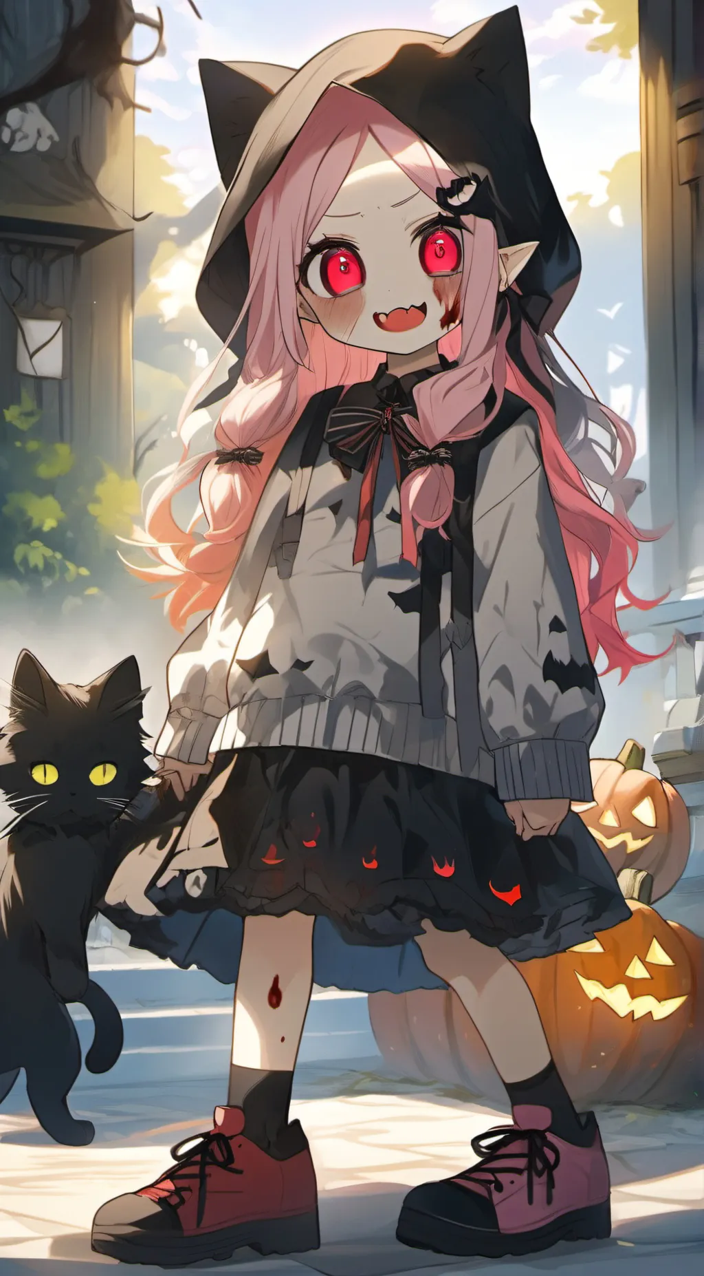 ai character: dark KittyKate background