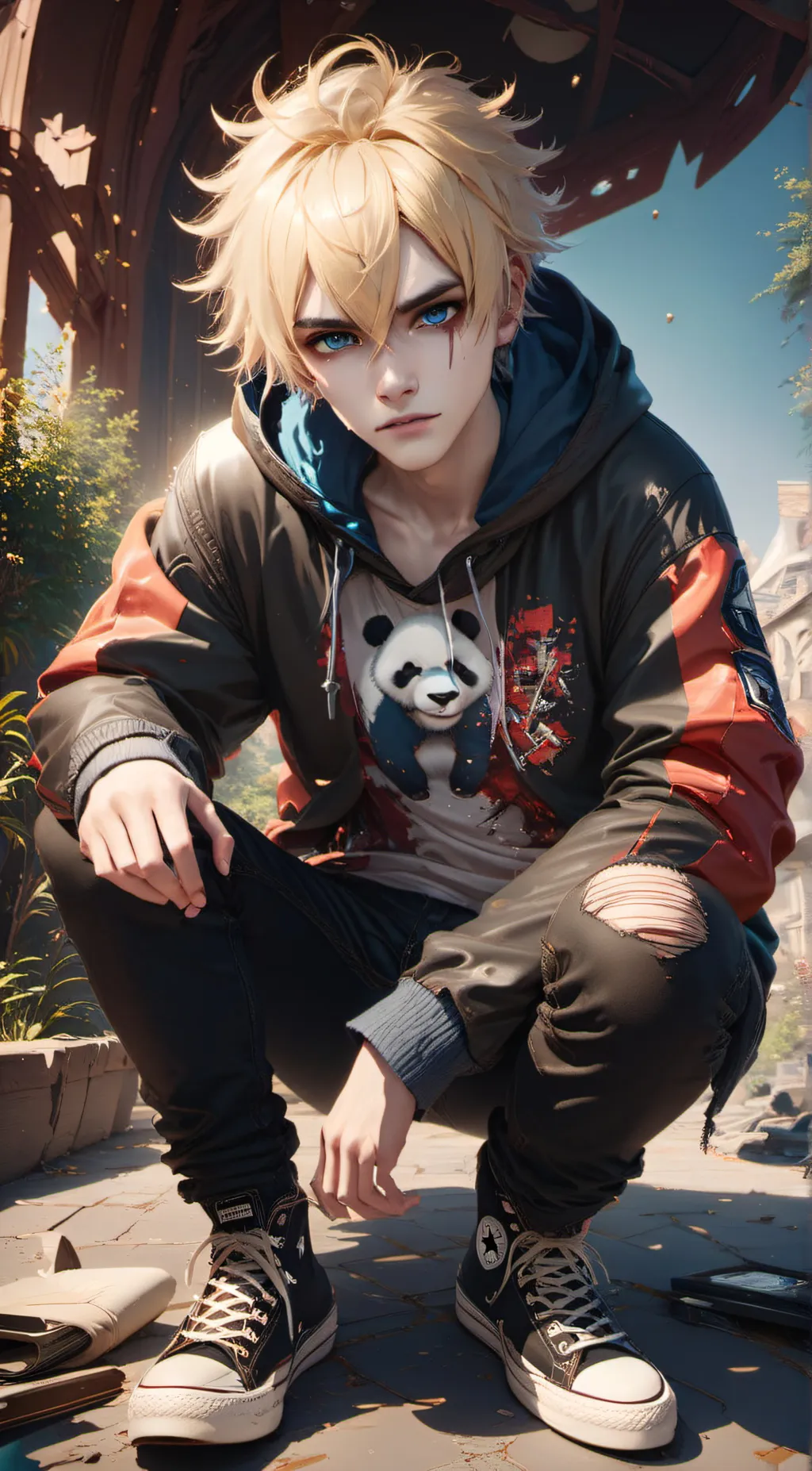 ai character: Damion  background
