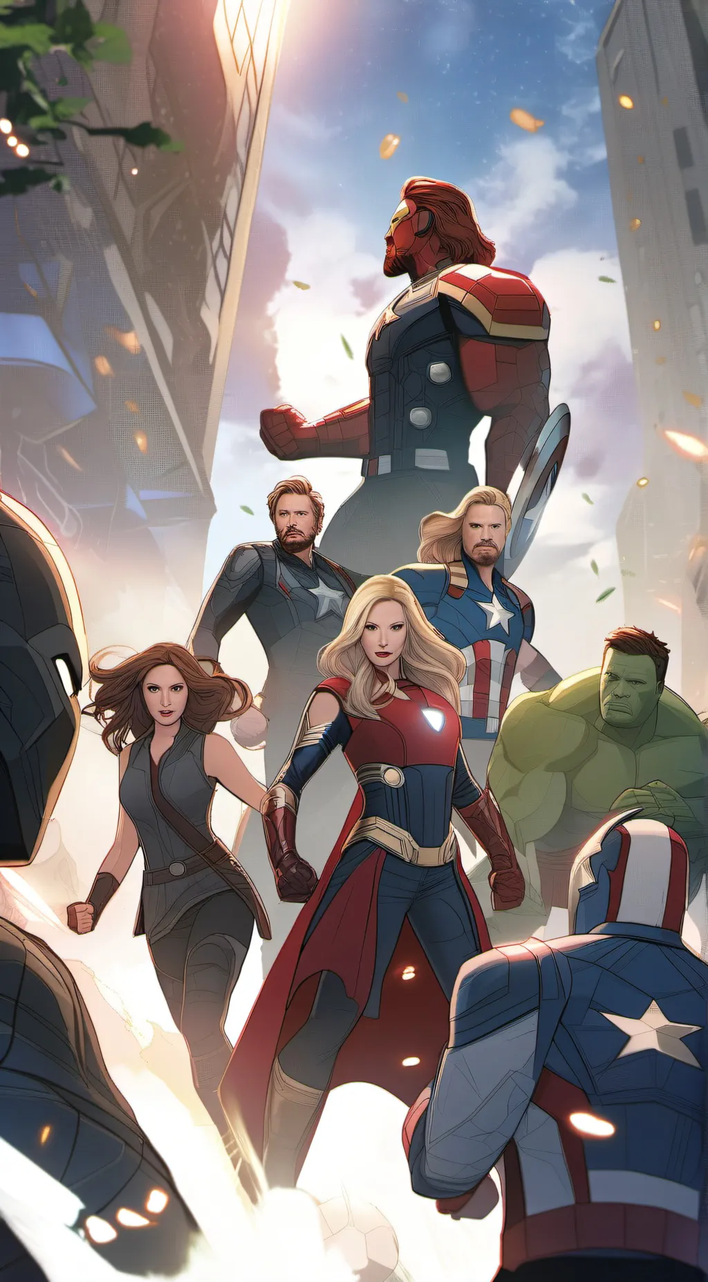 ai character: Avengers background