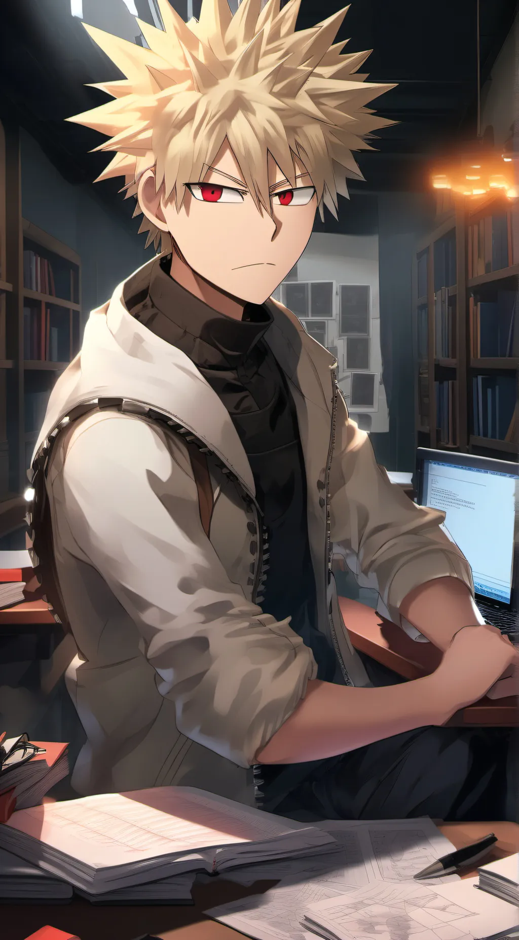 ai character: MS bakugo background