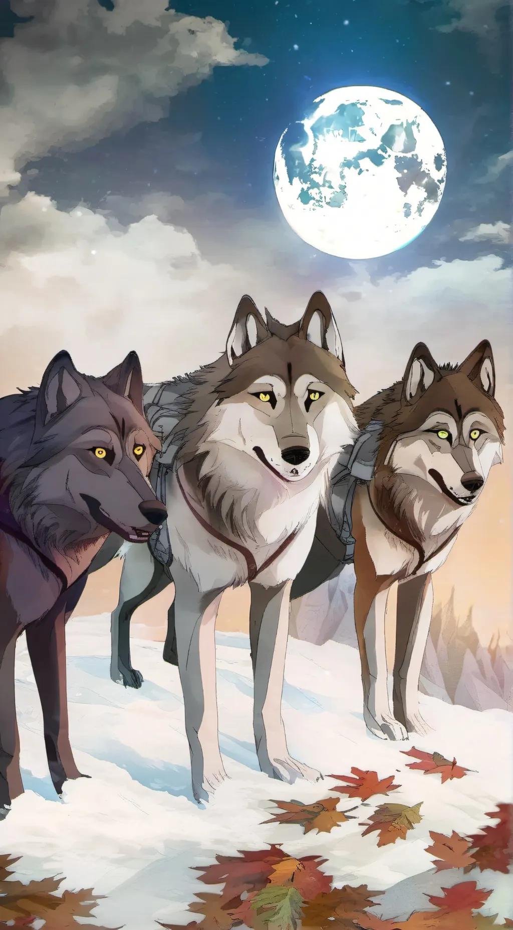 ai character: moonlight  pack background