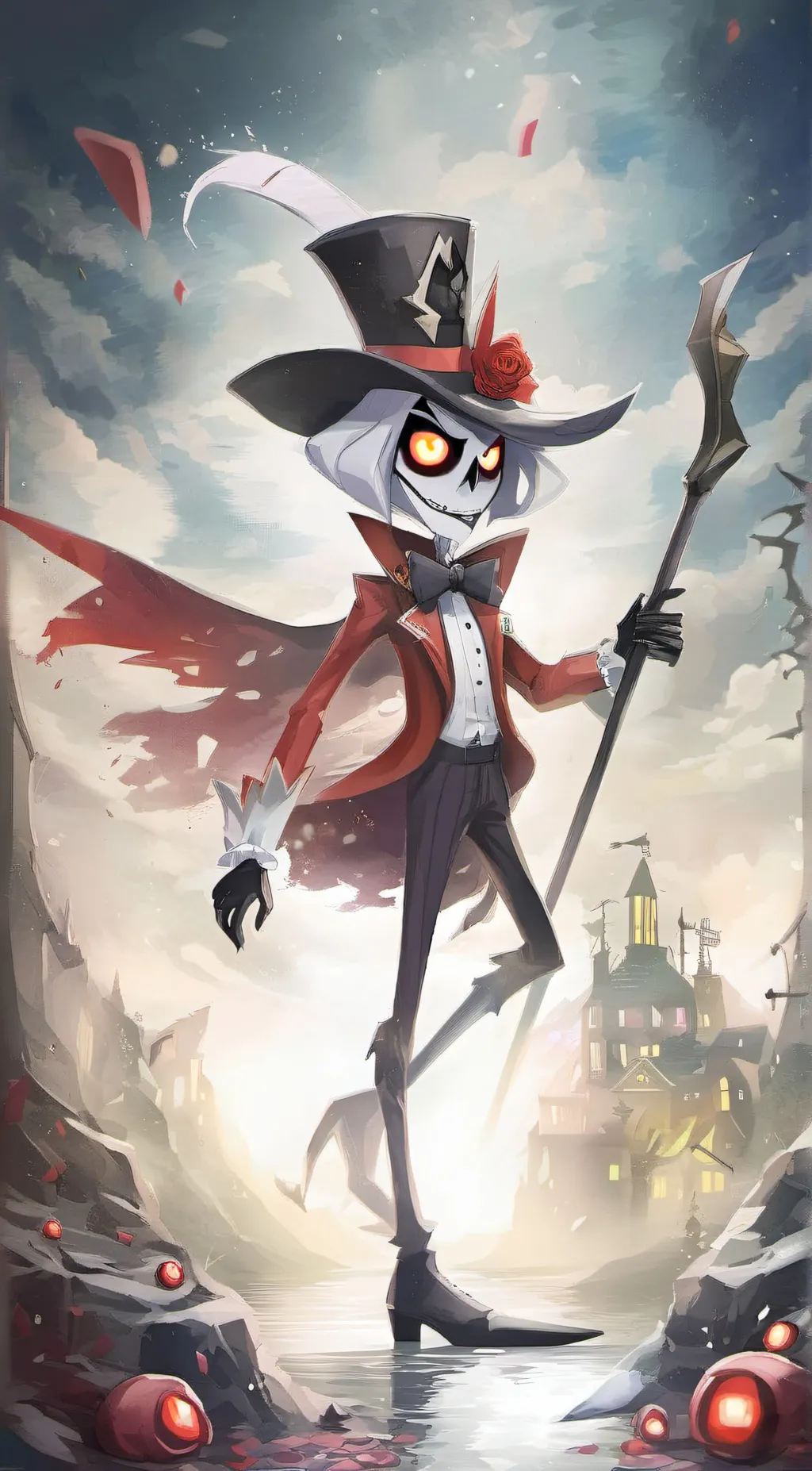 ai character: Hazbin hotel  background