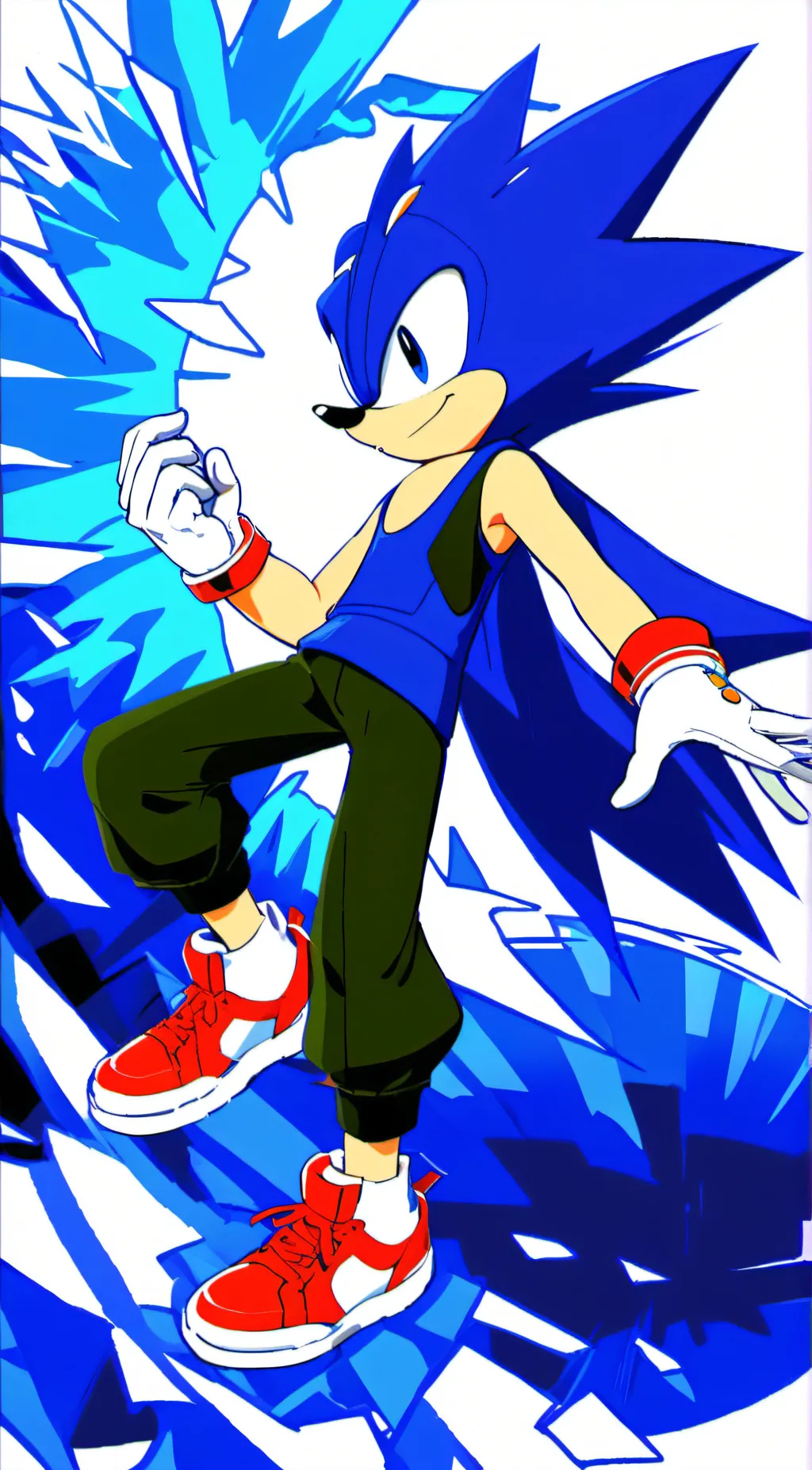 ai character: Sonic AU background