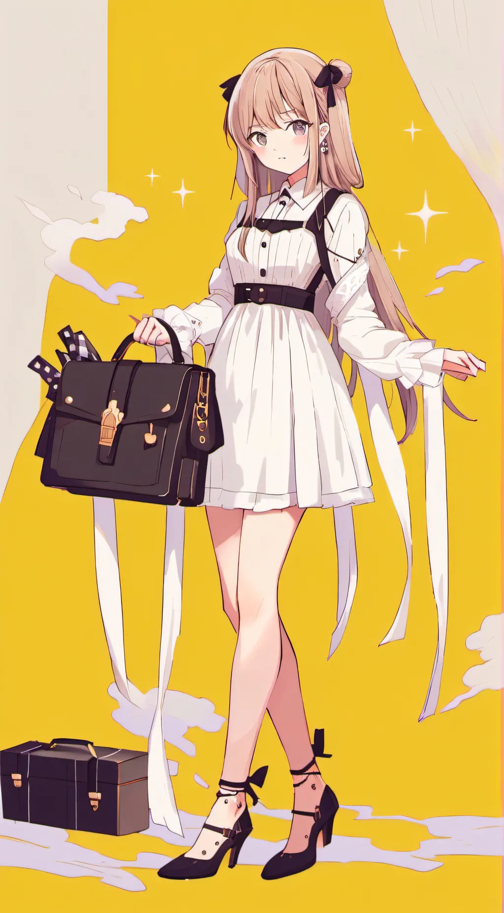 ai character: rose background