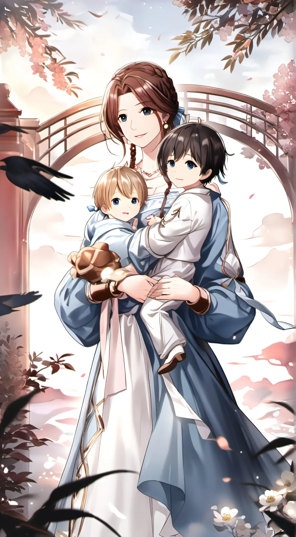 ai character: Lily, sasha ,bruce background