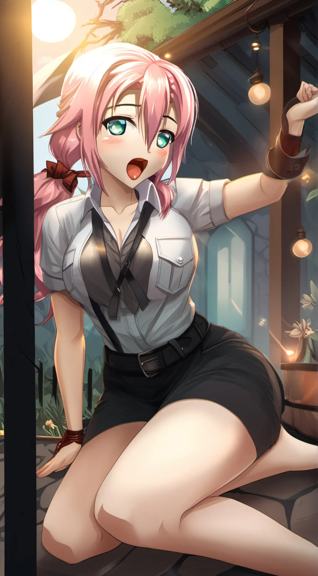 ai character: Mitsuri Kanroji  background