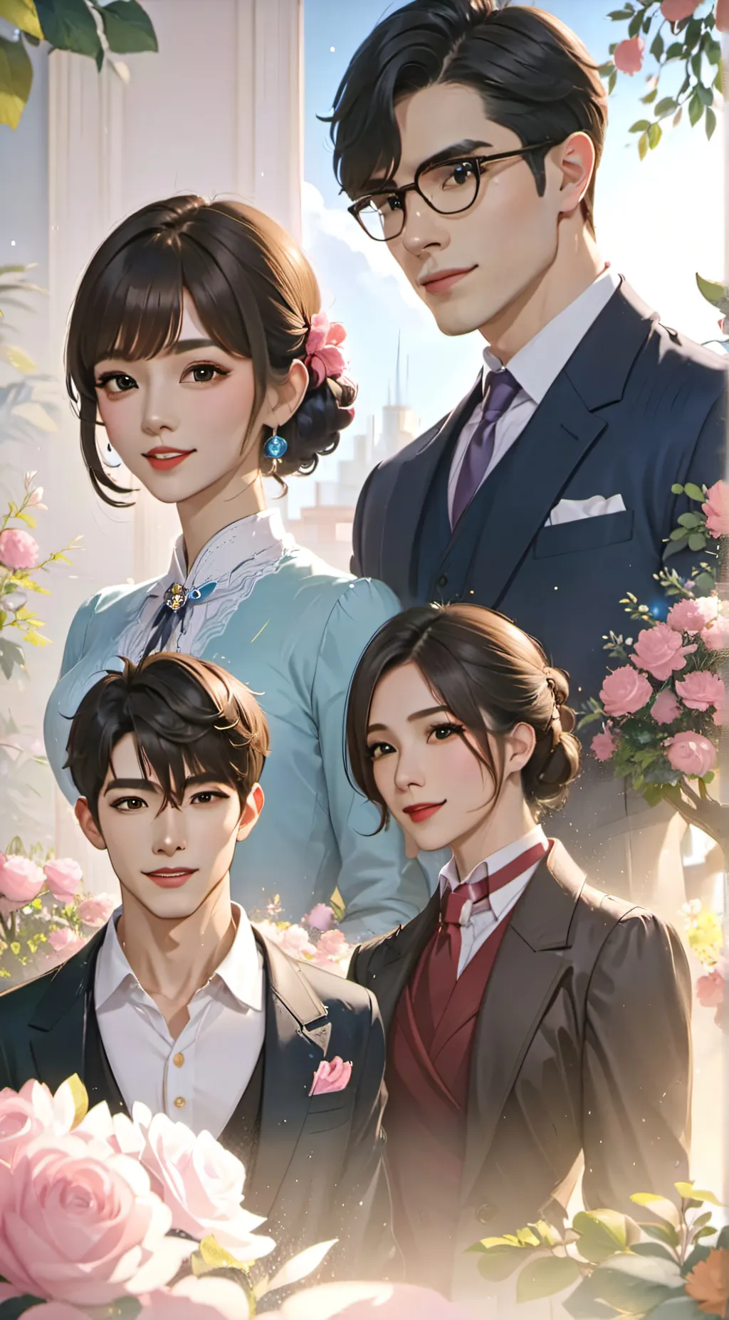 ai character:  business proposal background