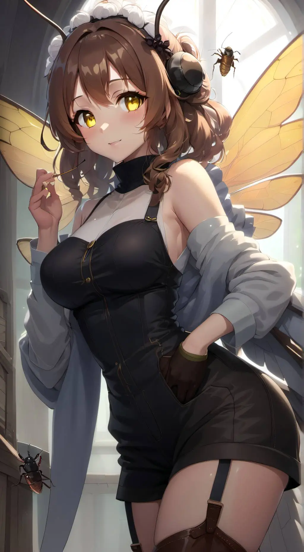 ai character: Crystal  background