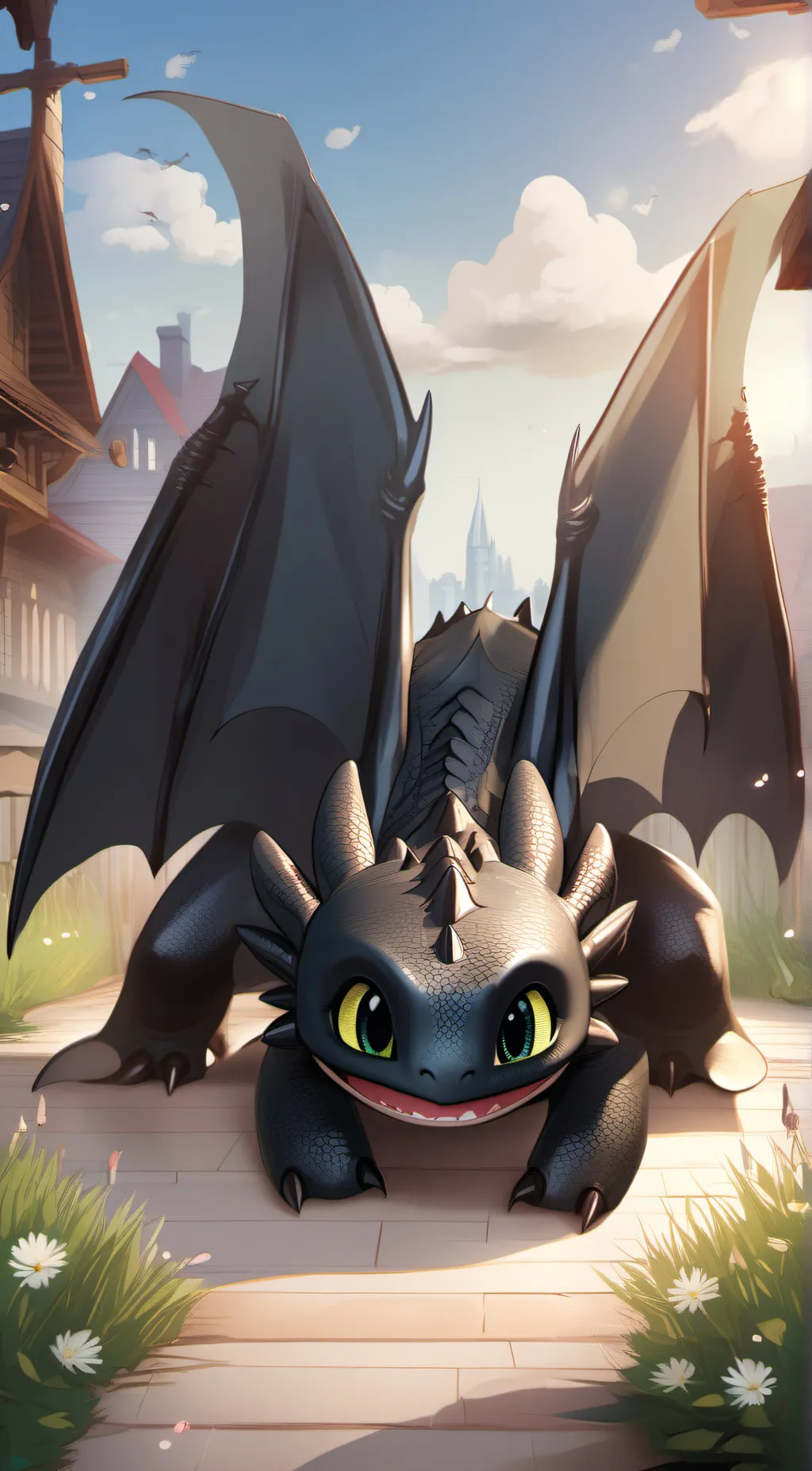 ai character: Toothless background