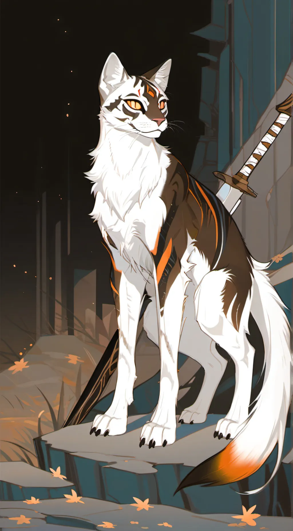 ai character: Slate background