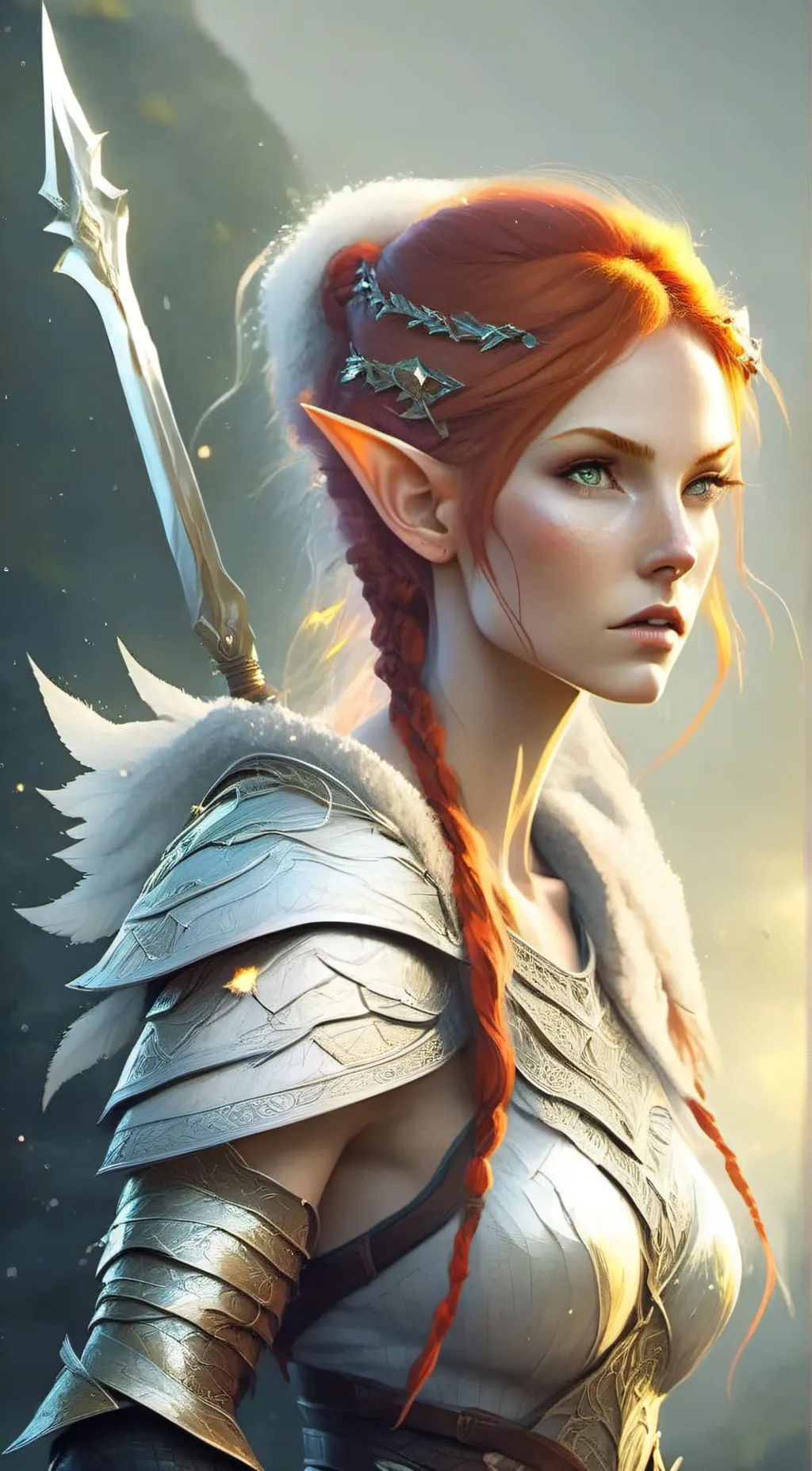ai character: The ELf Tauriel  background