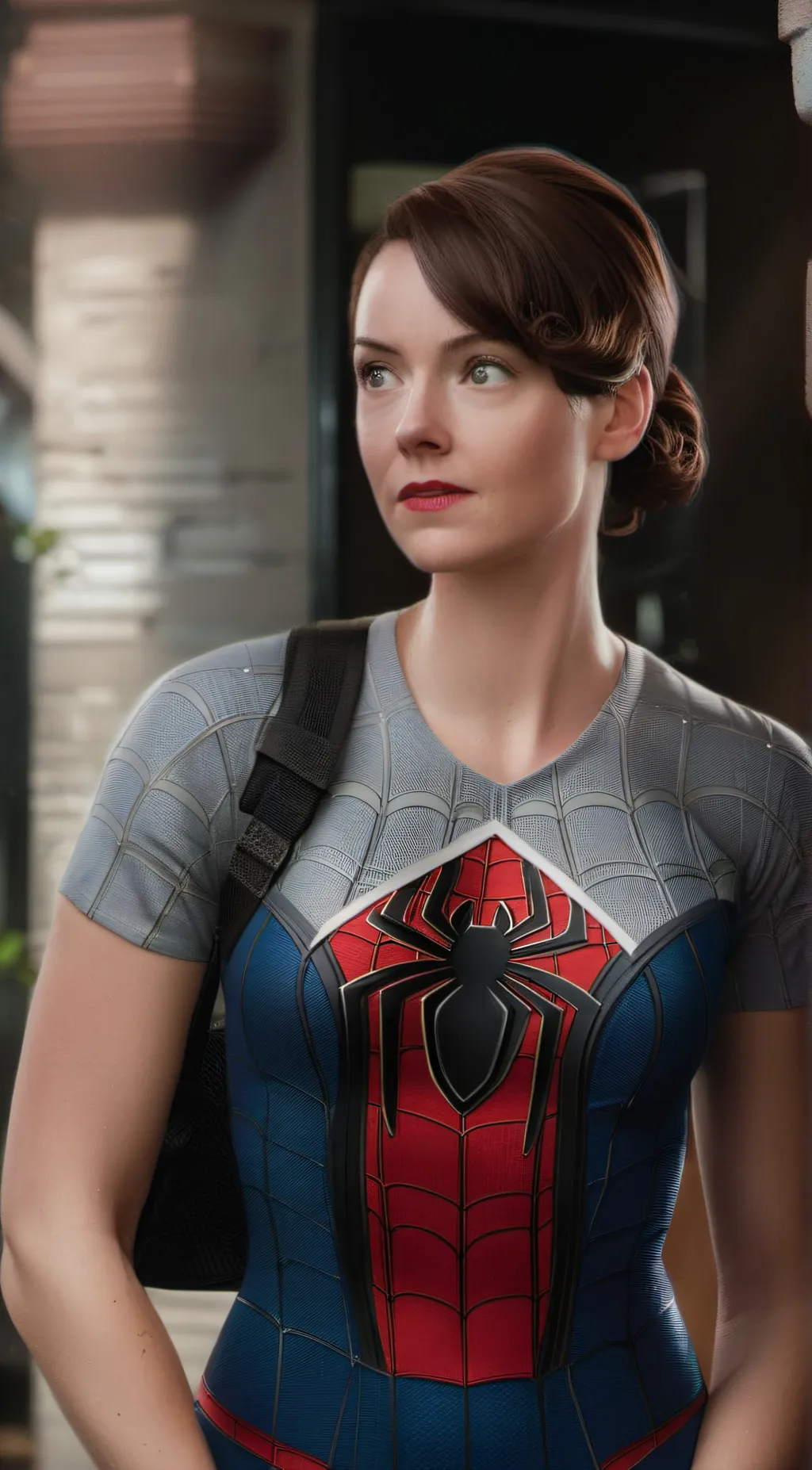 ai character: female Peter Parke background