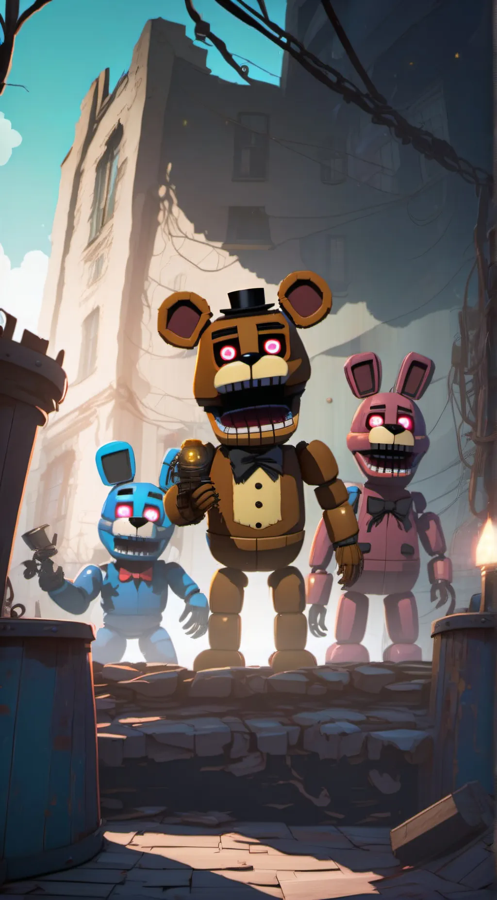 ai character: Freddy Frazbear background